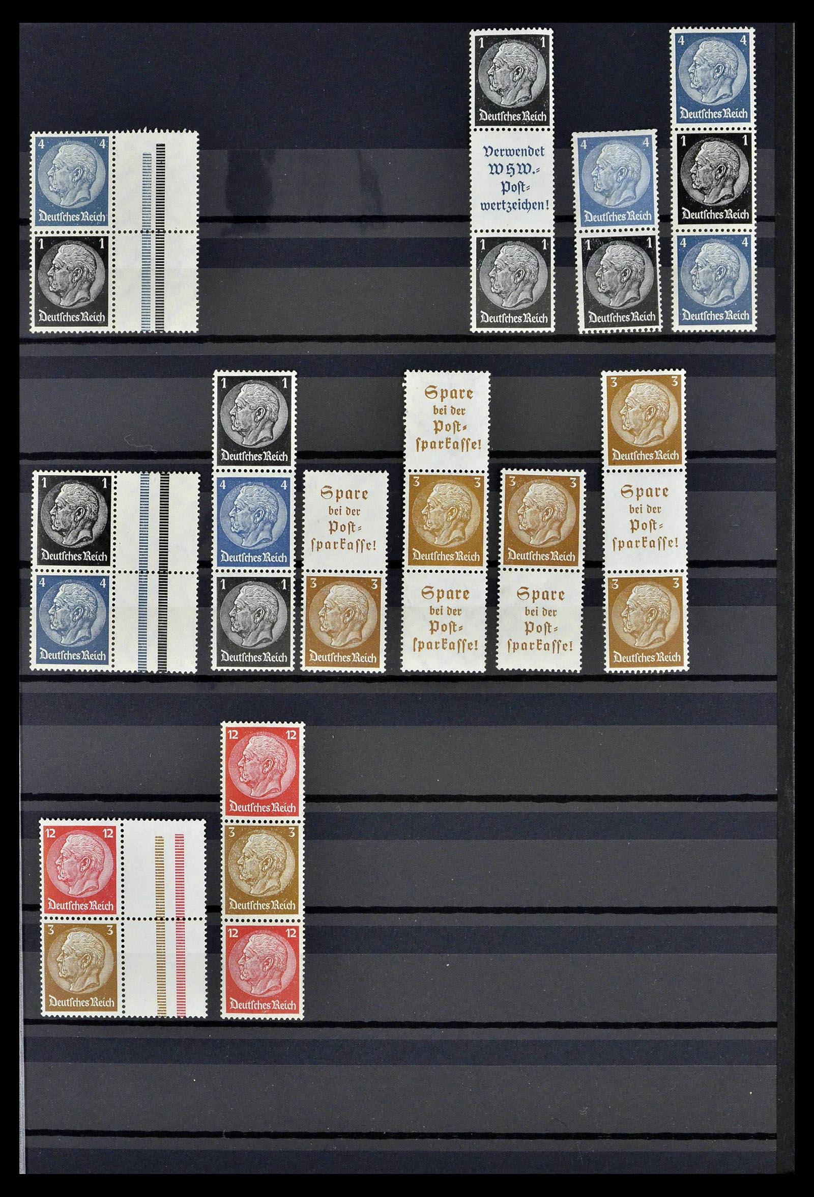 39311 0022 - Stamp collection 39311 German Reich combinations 1910-1941.