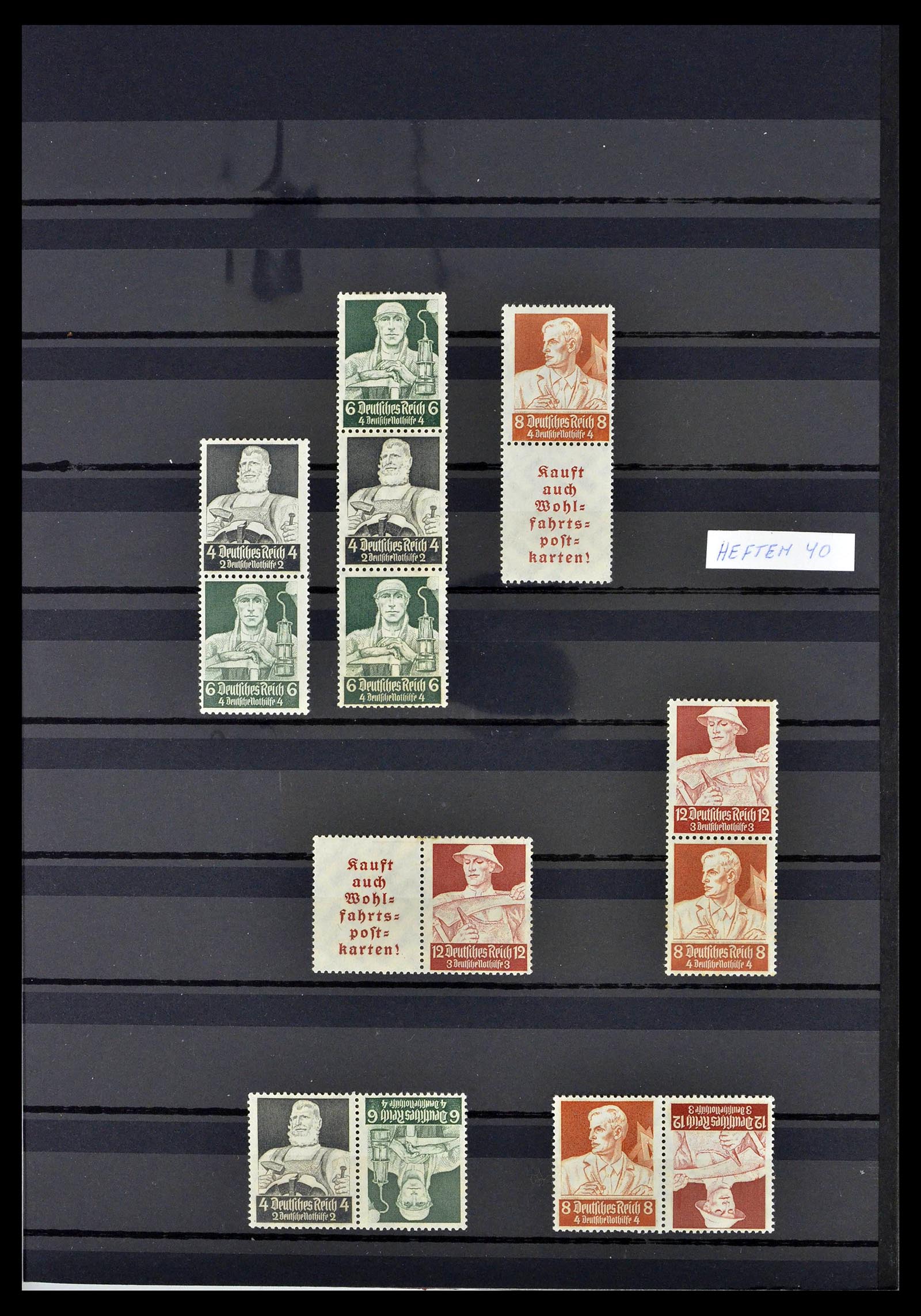 39311 0028 - Postzegelverzameling 39311 Duitse Rijk combinaties 1910-1941.