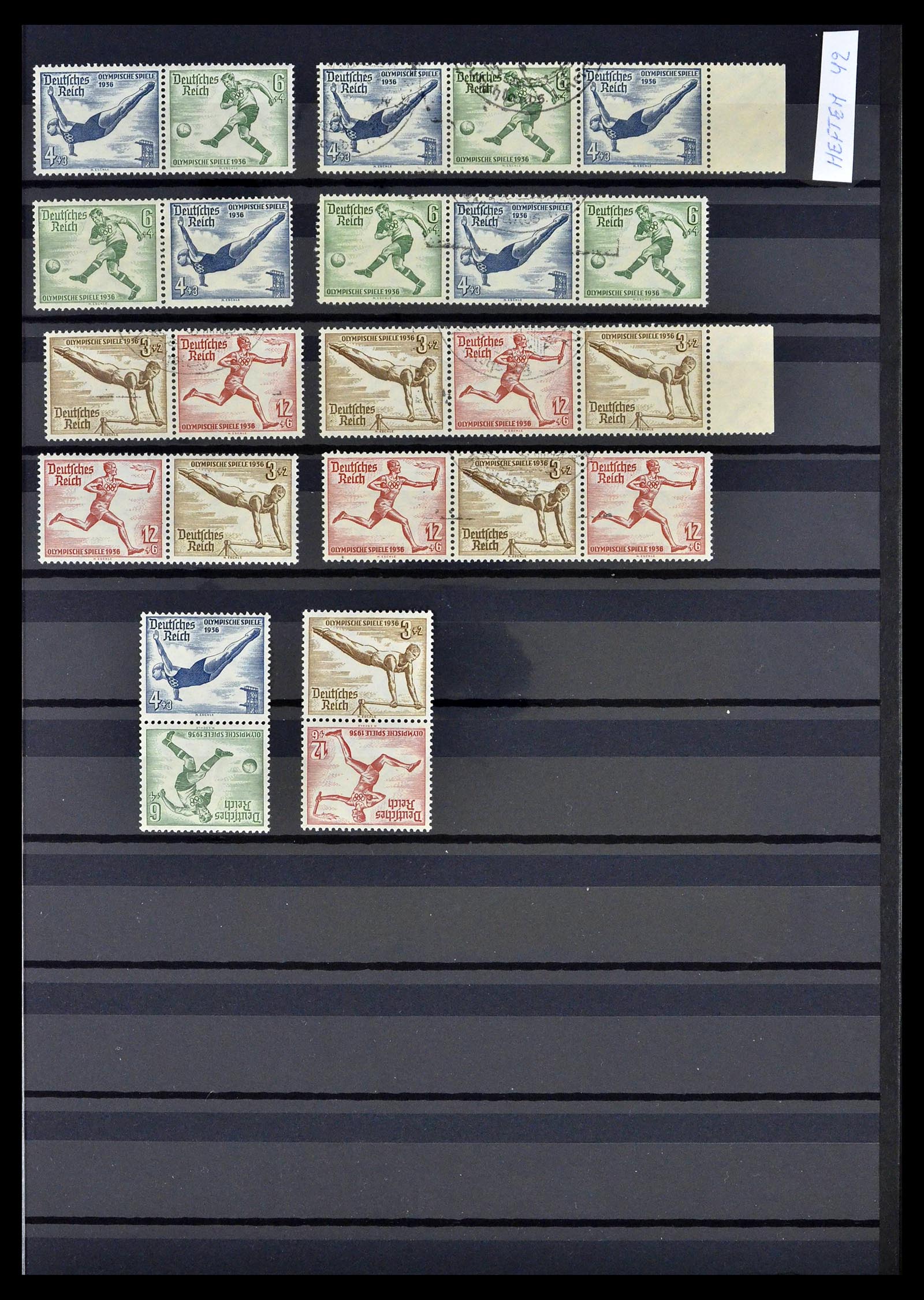 39311 0030 - Postzegelverzameling 39311 Duitse Rijk combinaties 1910-1941.