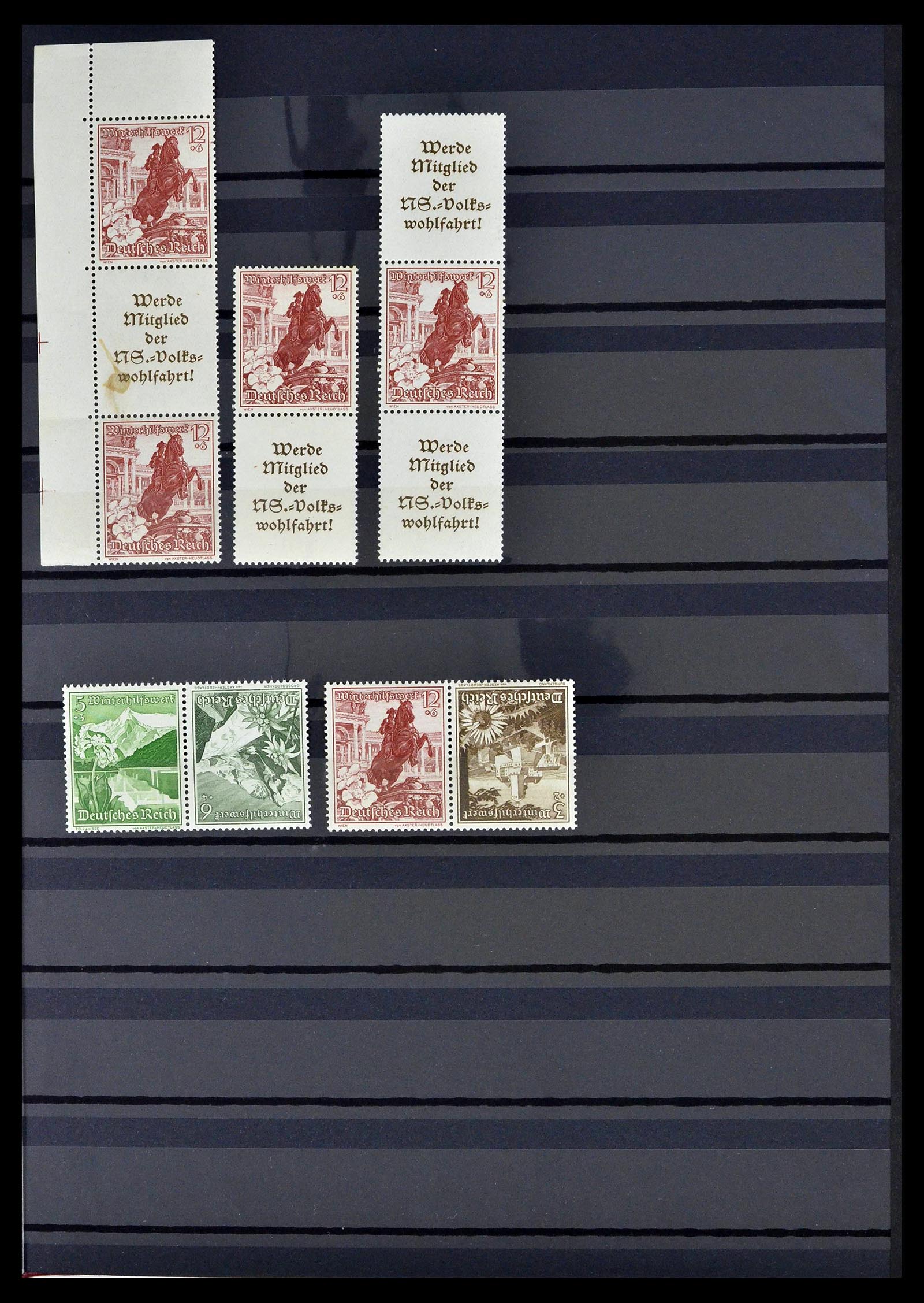 39311 0034 - Stamp collection 39311 German Reich combinations 1910-1941.