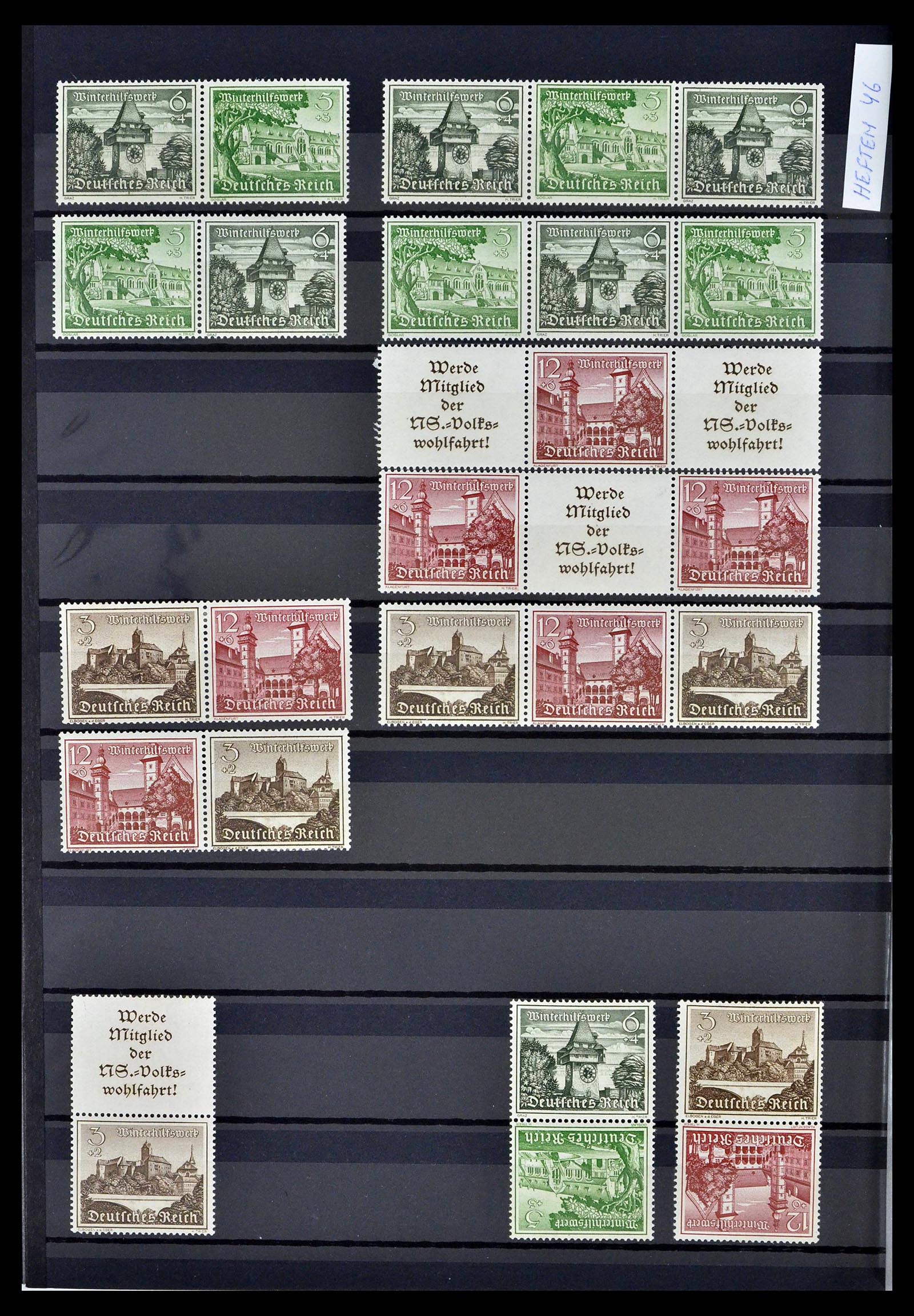 39311 0035 - Stamp collection 39311 German Reich combinations 1910-1941.