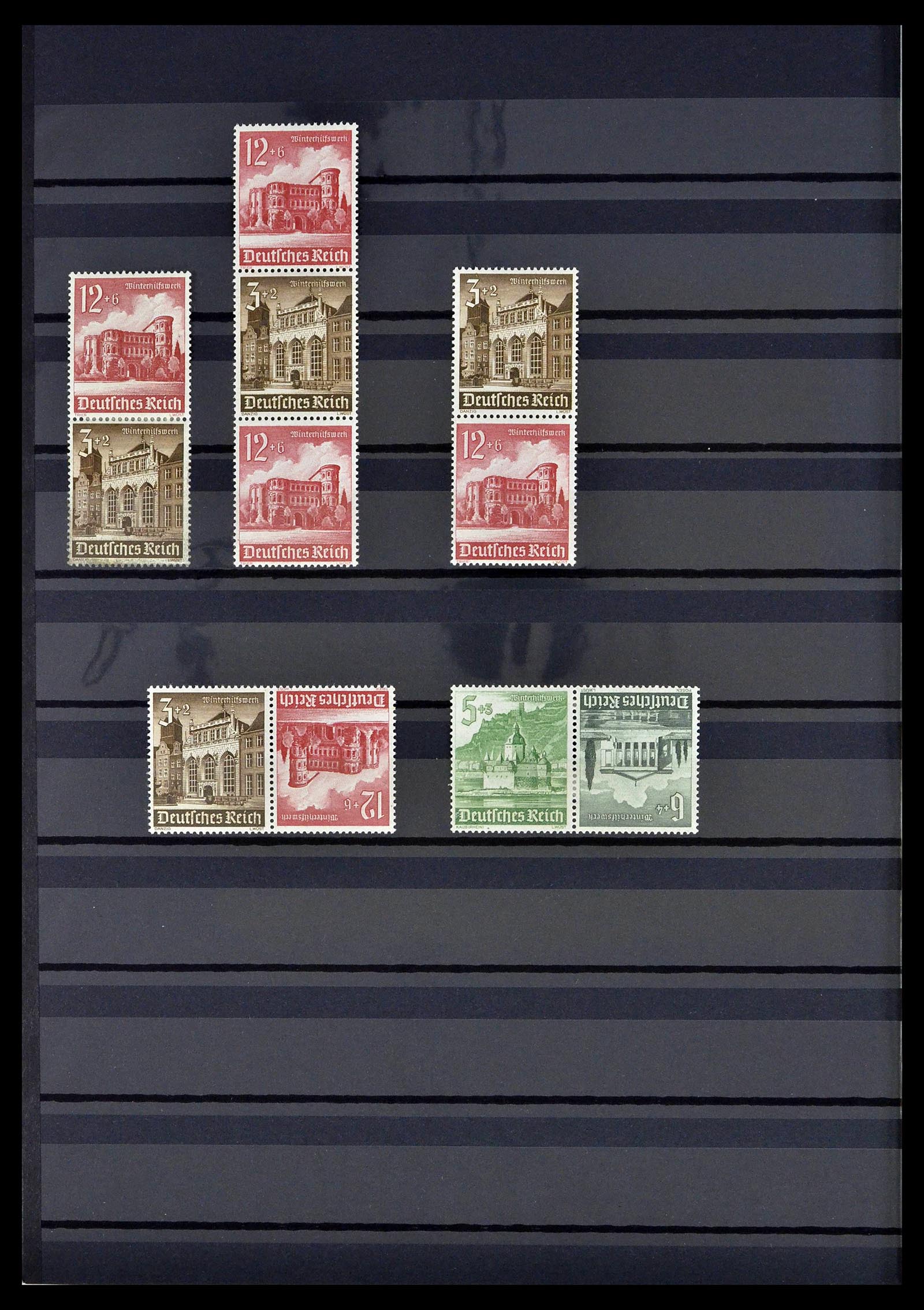 39311 0037 - Stamp collection 39311 German Reich combinations 1910-1941.
