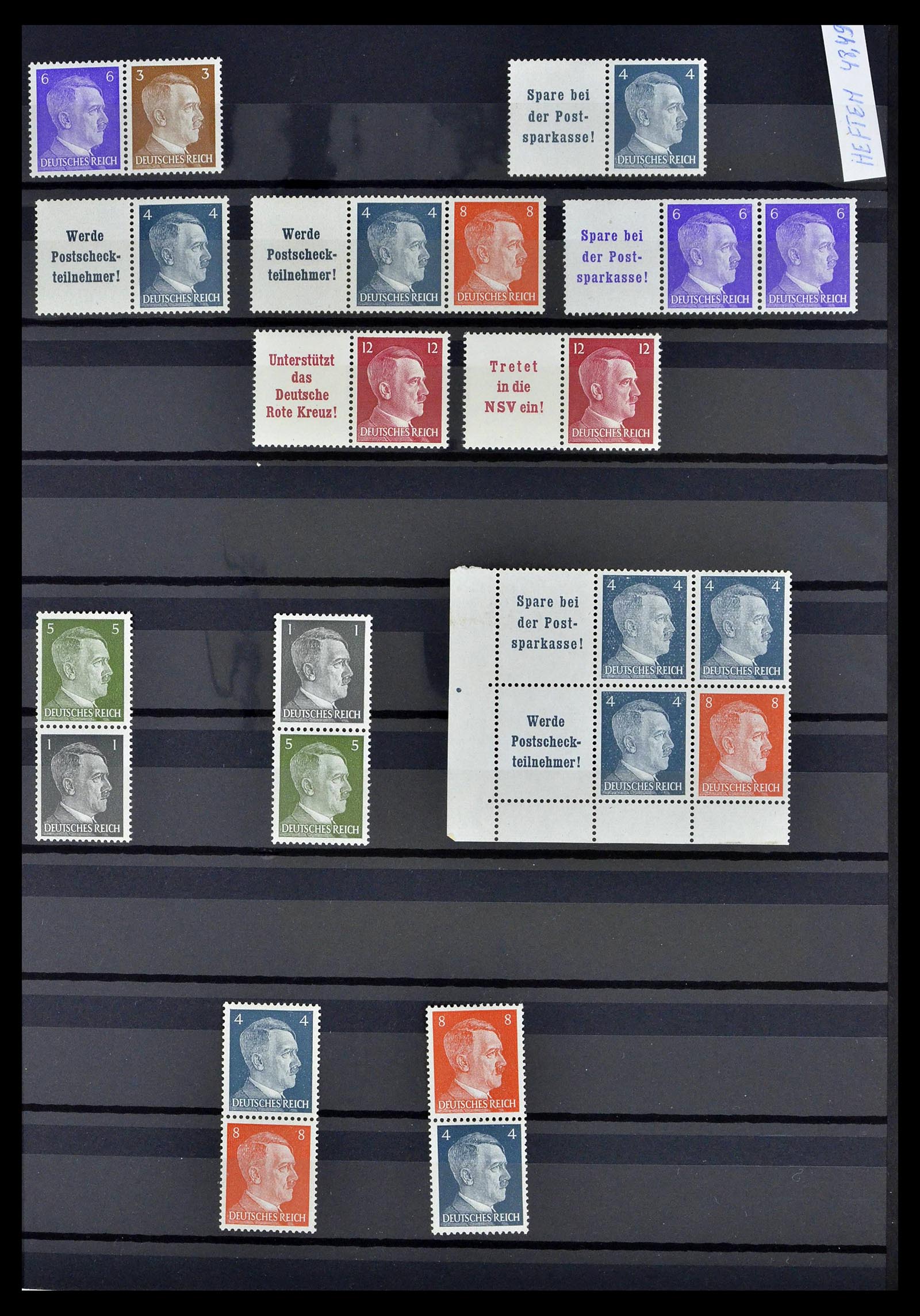39311 0038 - Stamp collection 39311 German Reich combinations 1910-1941.