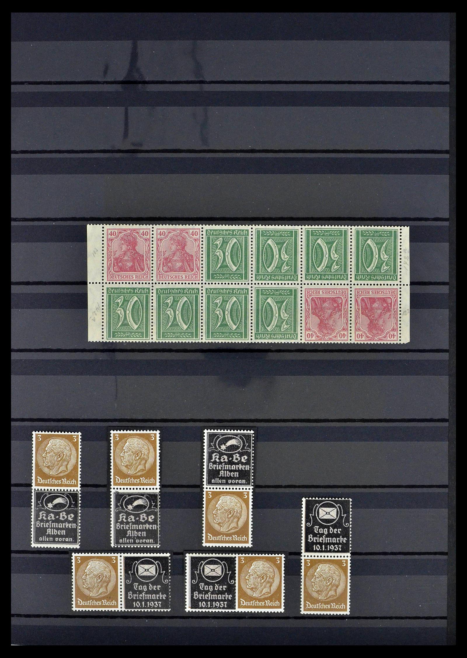 39311 0040 - Stamp collection 39311 German Reich combinations 1910-1941.