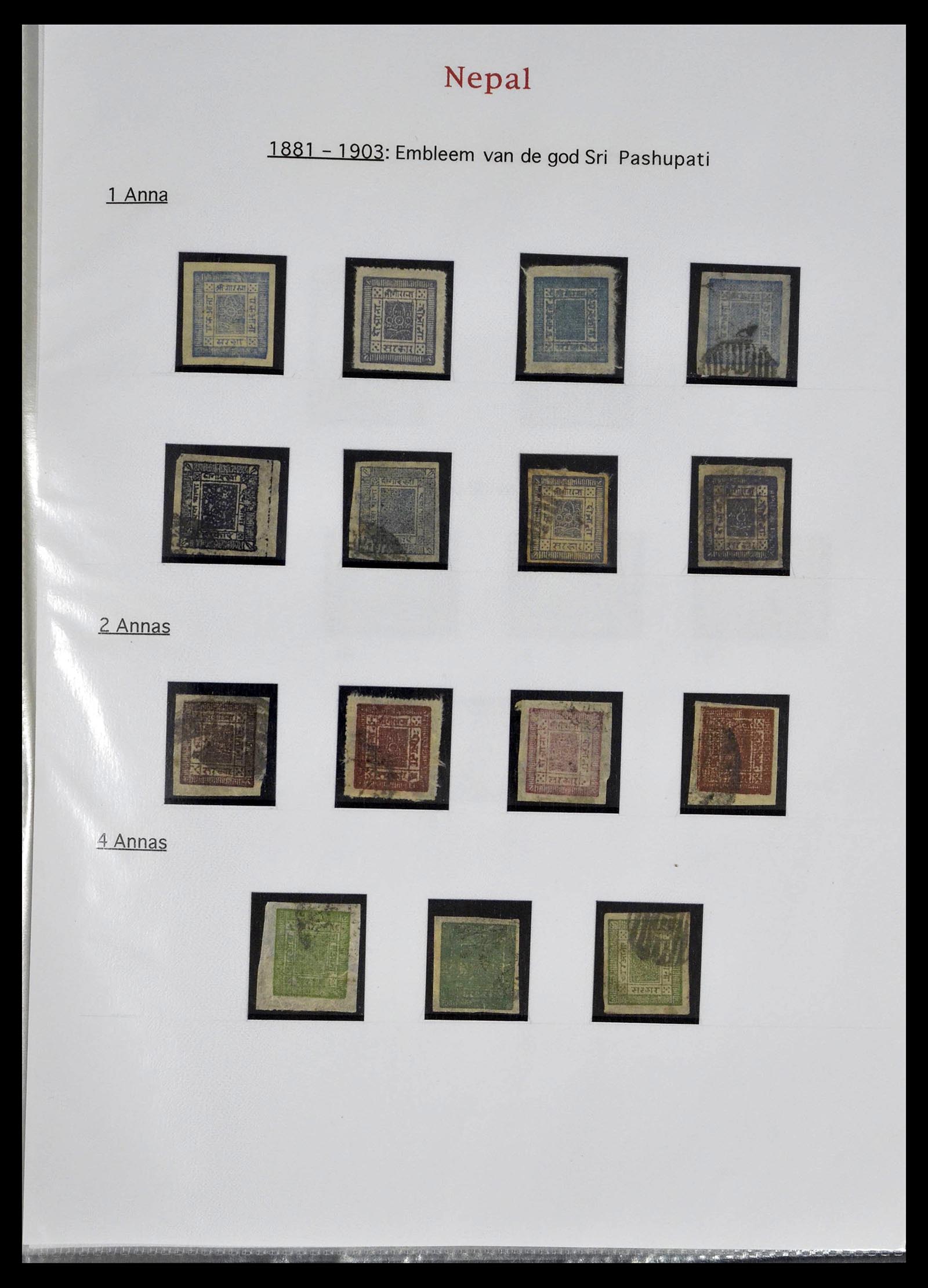 39313 0001 - Postzegelverzameling 39313 Nepal 1881-1999.