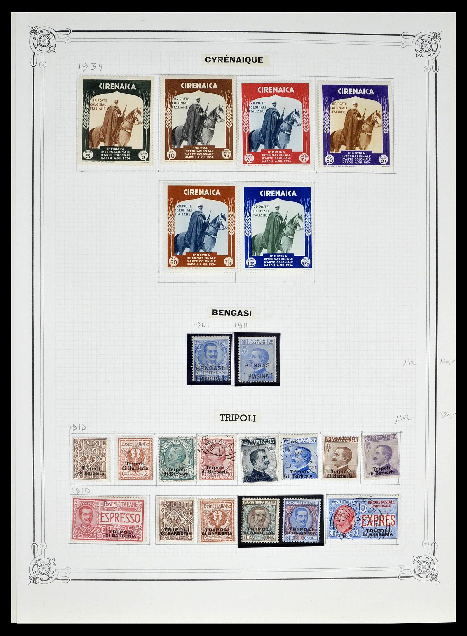 39315 0005 - Postzegelverzameling 39315 Italiaanse koloniën 1912-1941.