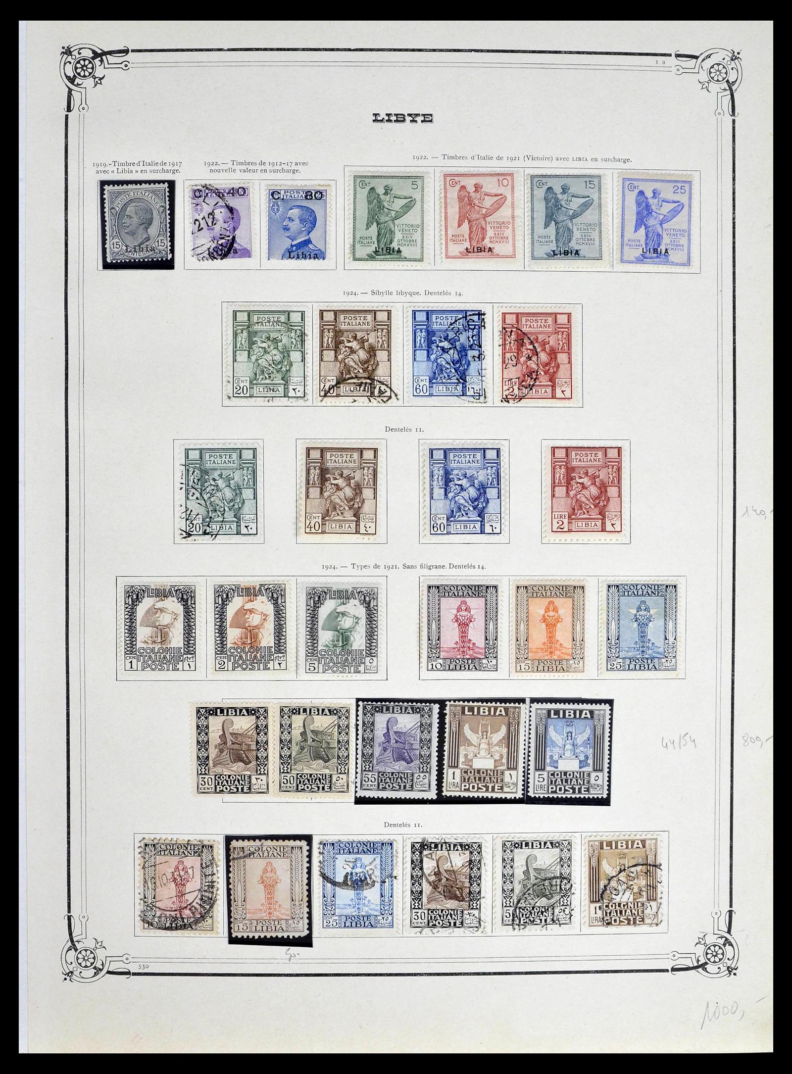 39315 0009 - Postzegelverzameling 39315 Italiaanse koloniën 1912-1941.