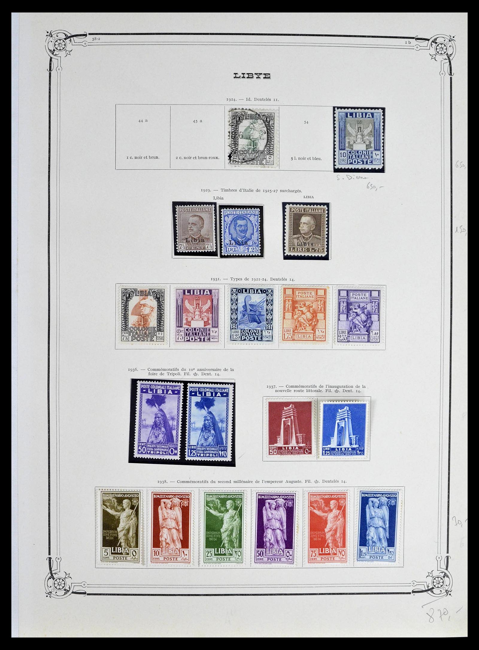 39315 0010 - Postzegelverzameling 39315 Italiaanse koloniën 1912-1941.