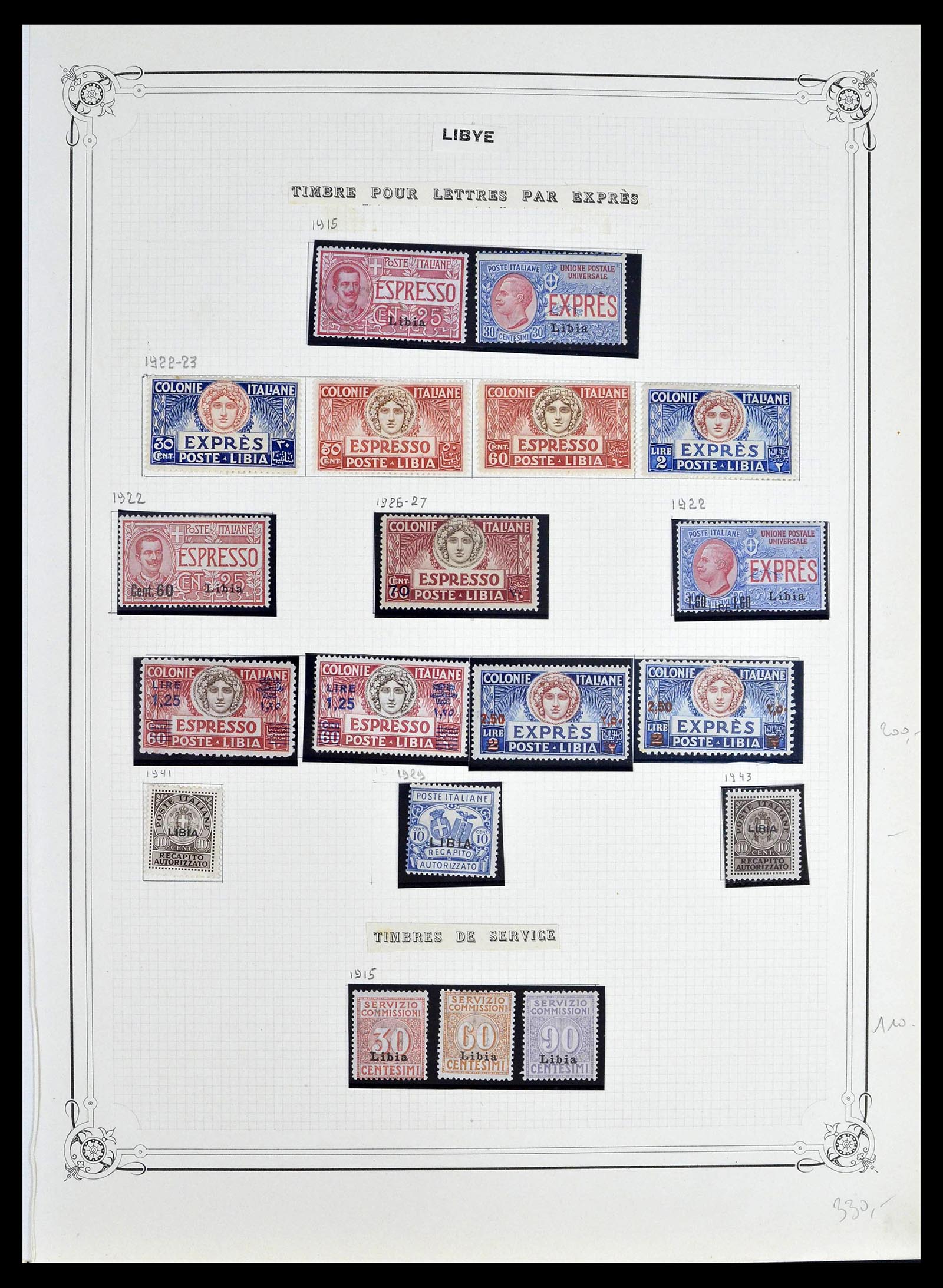 39315 0013 - Postzegelverzameling 39315 Italiaanse koloniën 1912-1941.