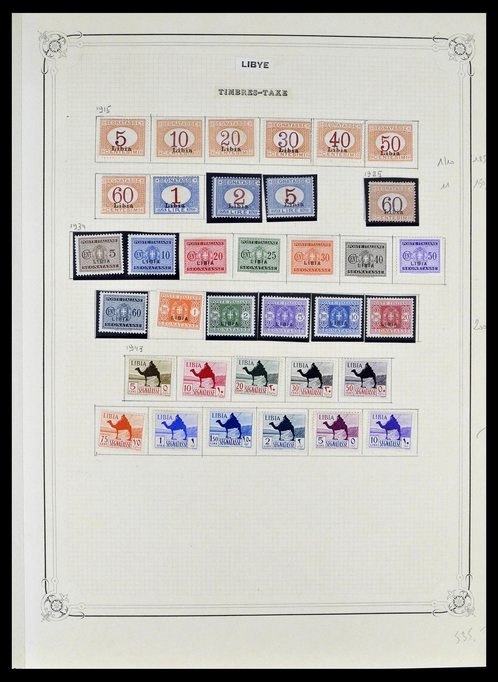 39315 0014 - Postzegelverzameling 39315 Italiaanse koloniën 1912-1941.