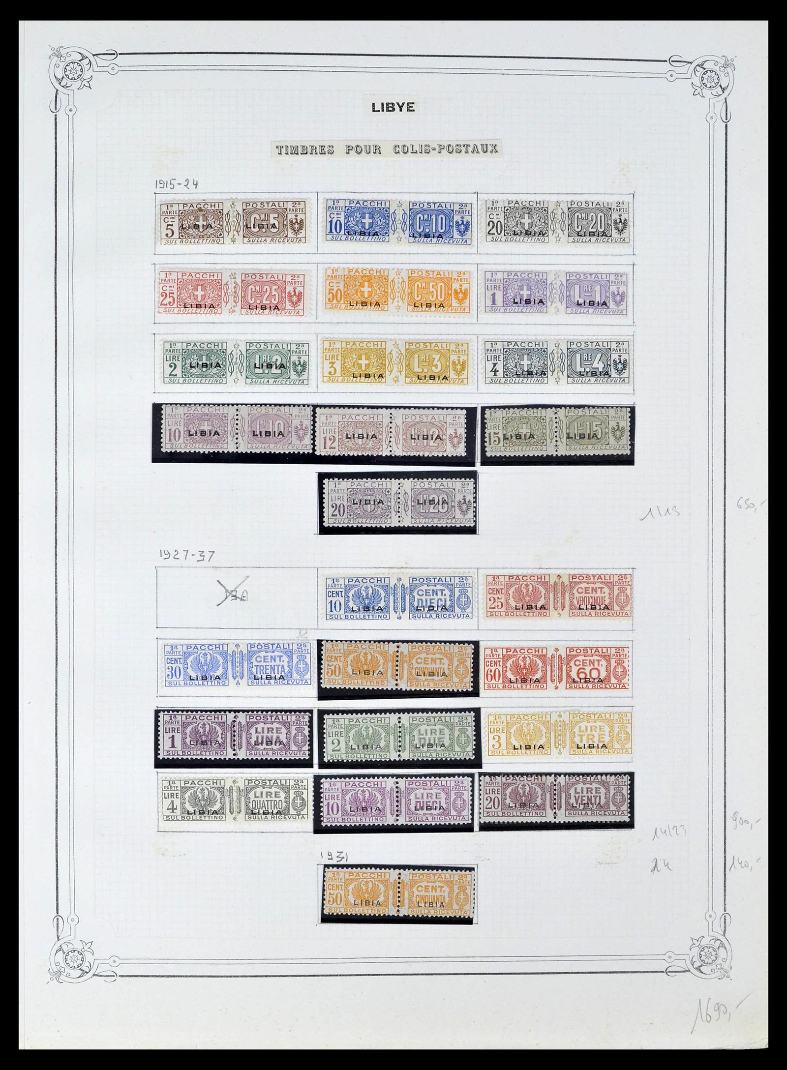 39315 0015 - Postzegelverzameling 39315 Italiaanse koloniën 1912-1941.