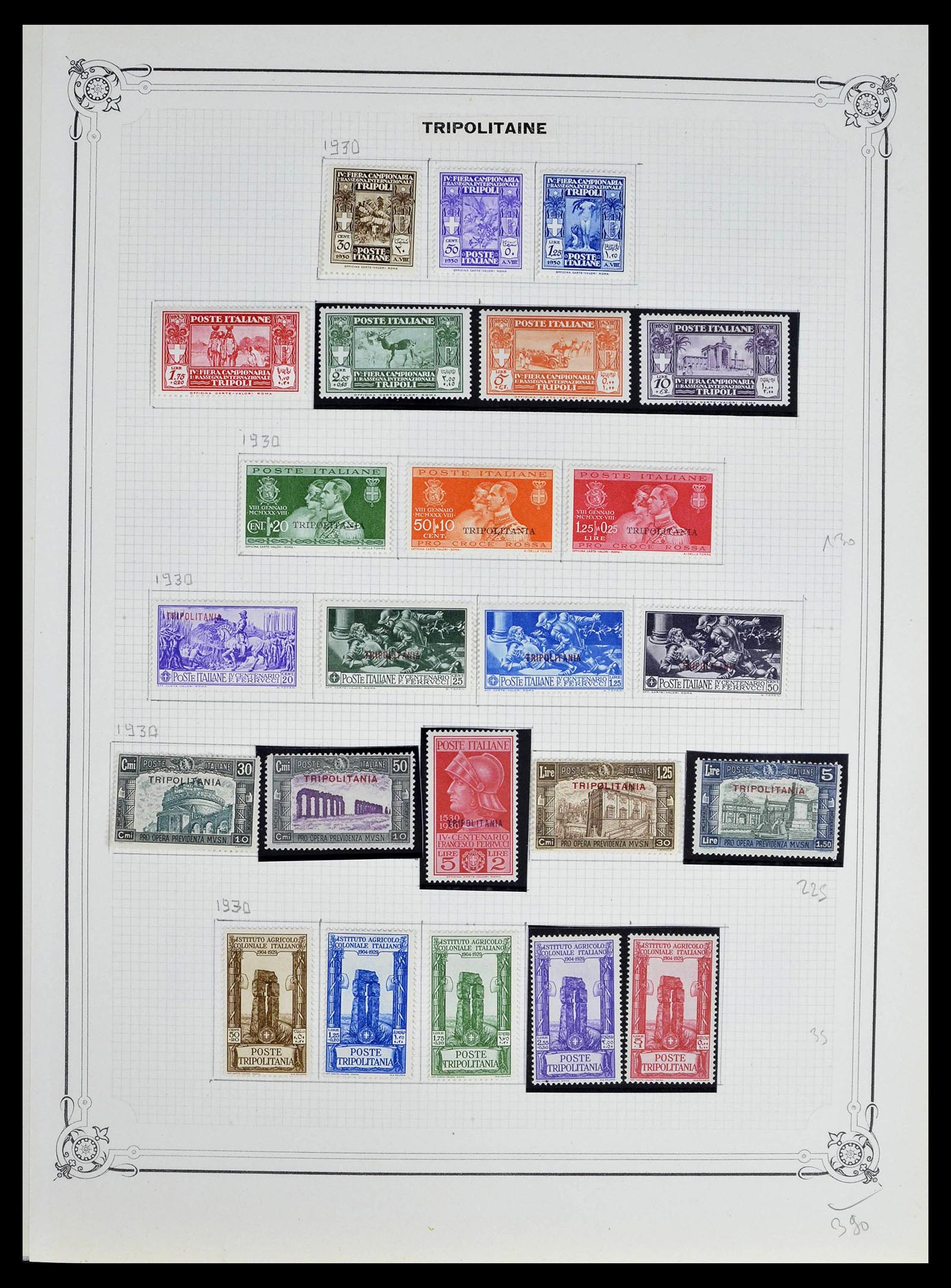 39315 0020 - Postzegelverzameling 39315 Italiaanse koloniën 1912-1941.