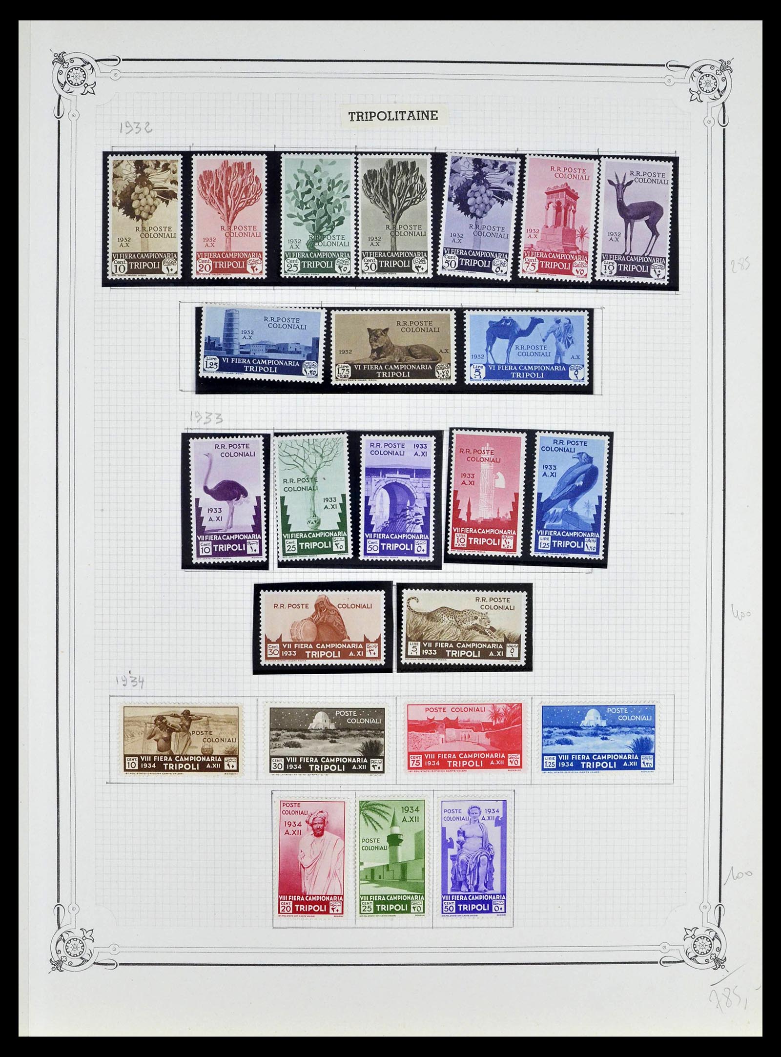 39315 0022 - Postzegelverzameling 39315 Italiaanse koloniën 1912-1941.