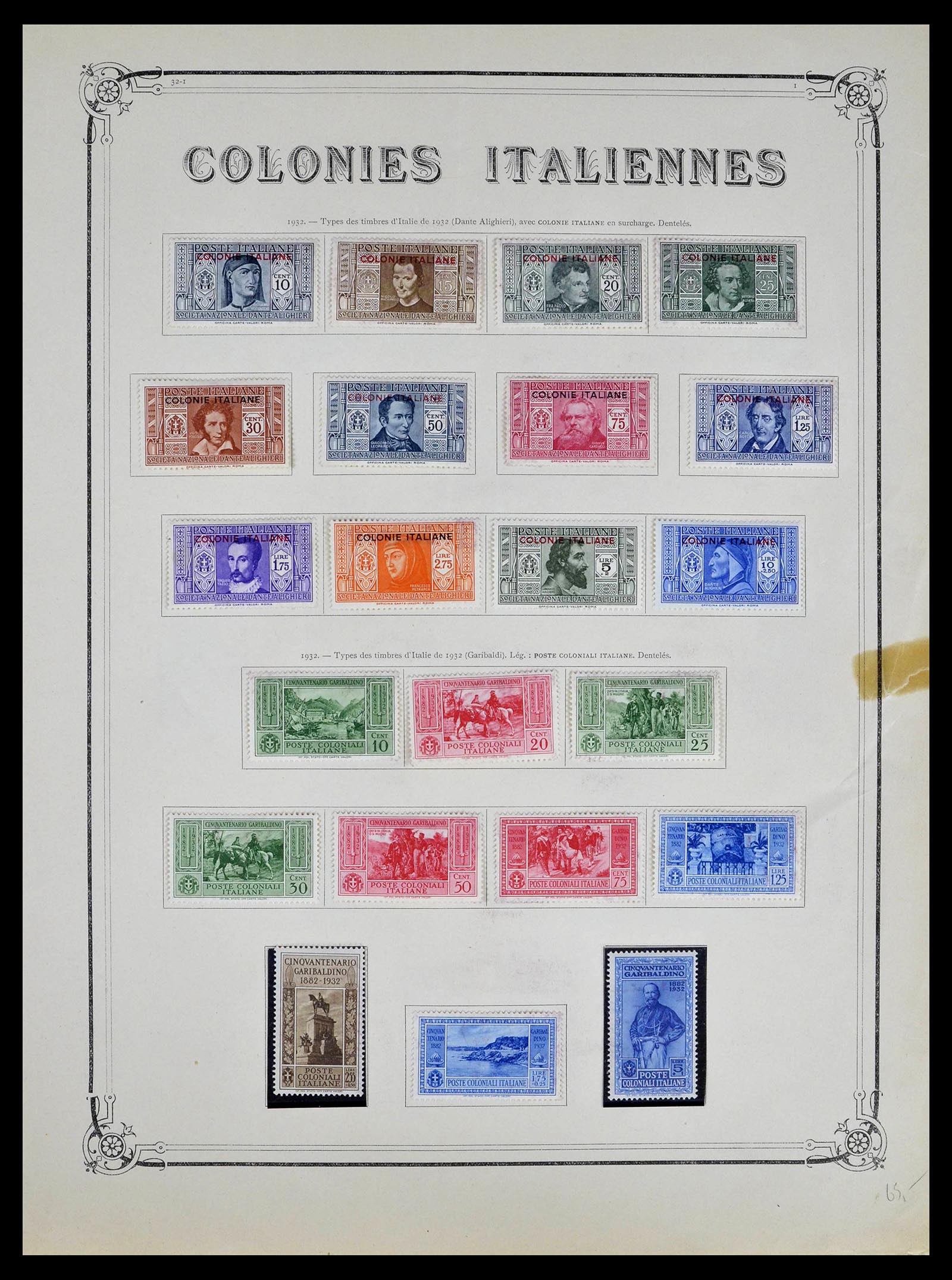 39315 0030 - Postzegelverzameling 39315 Italiaanse koloniën 1912-1941.