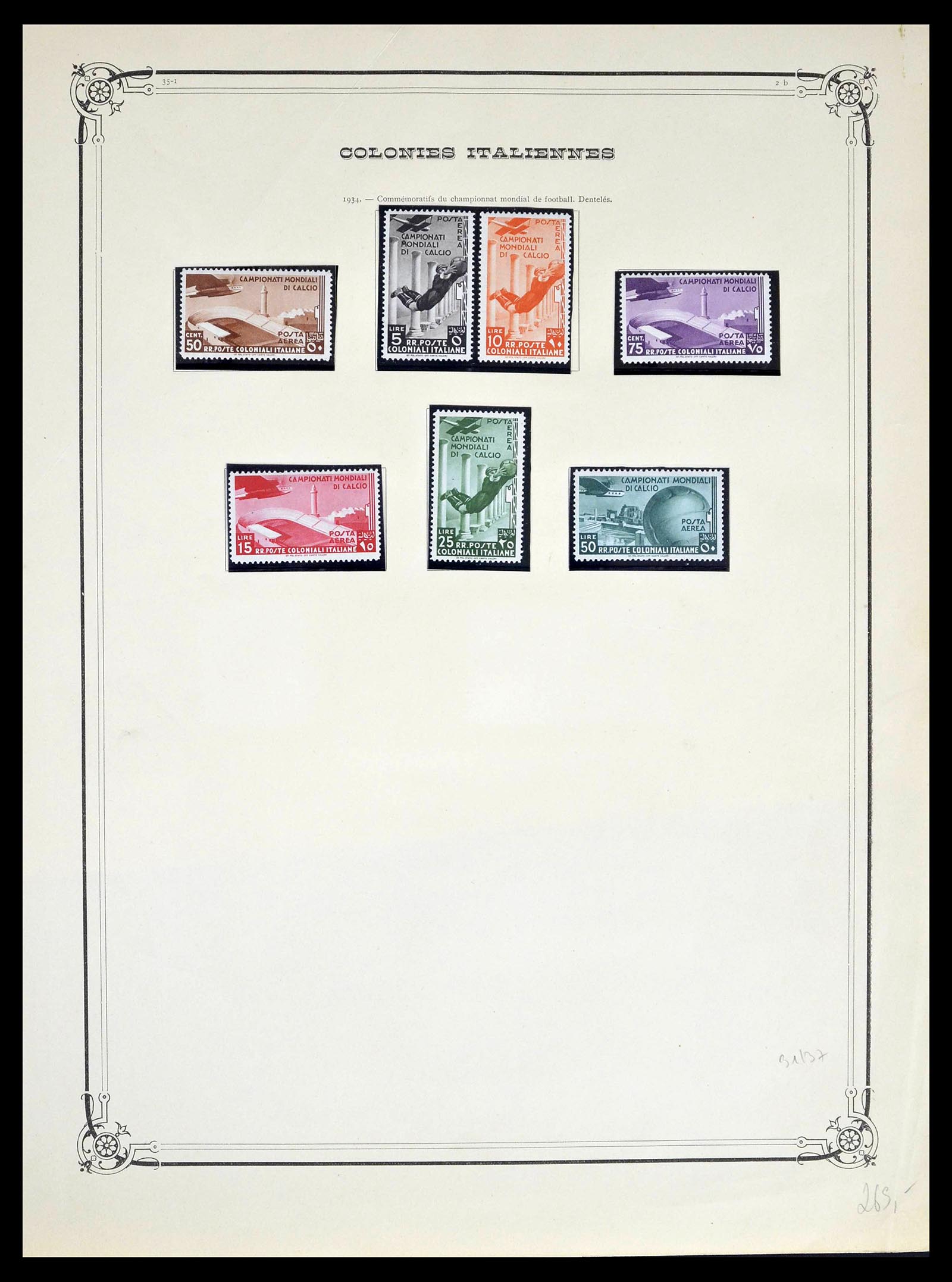 39315 0035 - Postzegelverzameling 39315 Italiaanse koloniën 1912-1941.
