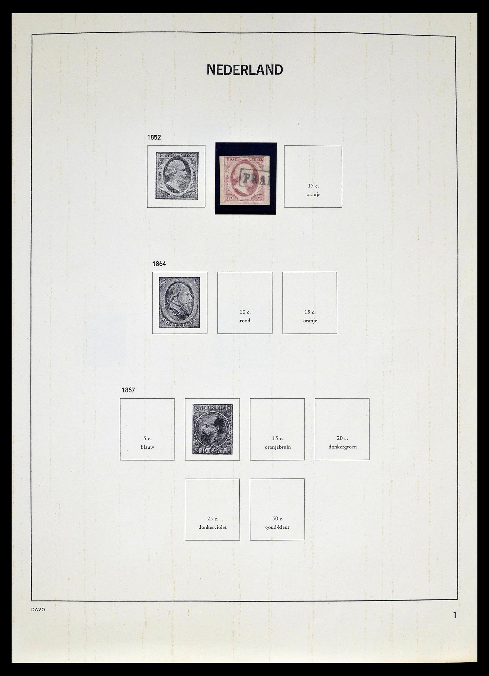 39318 0001 - Stamp collection 39318 Netherlands 1872-1977.