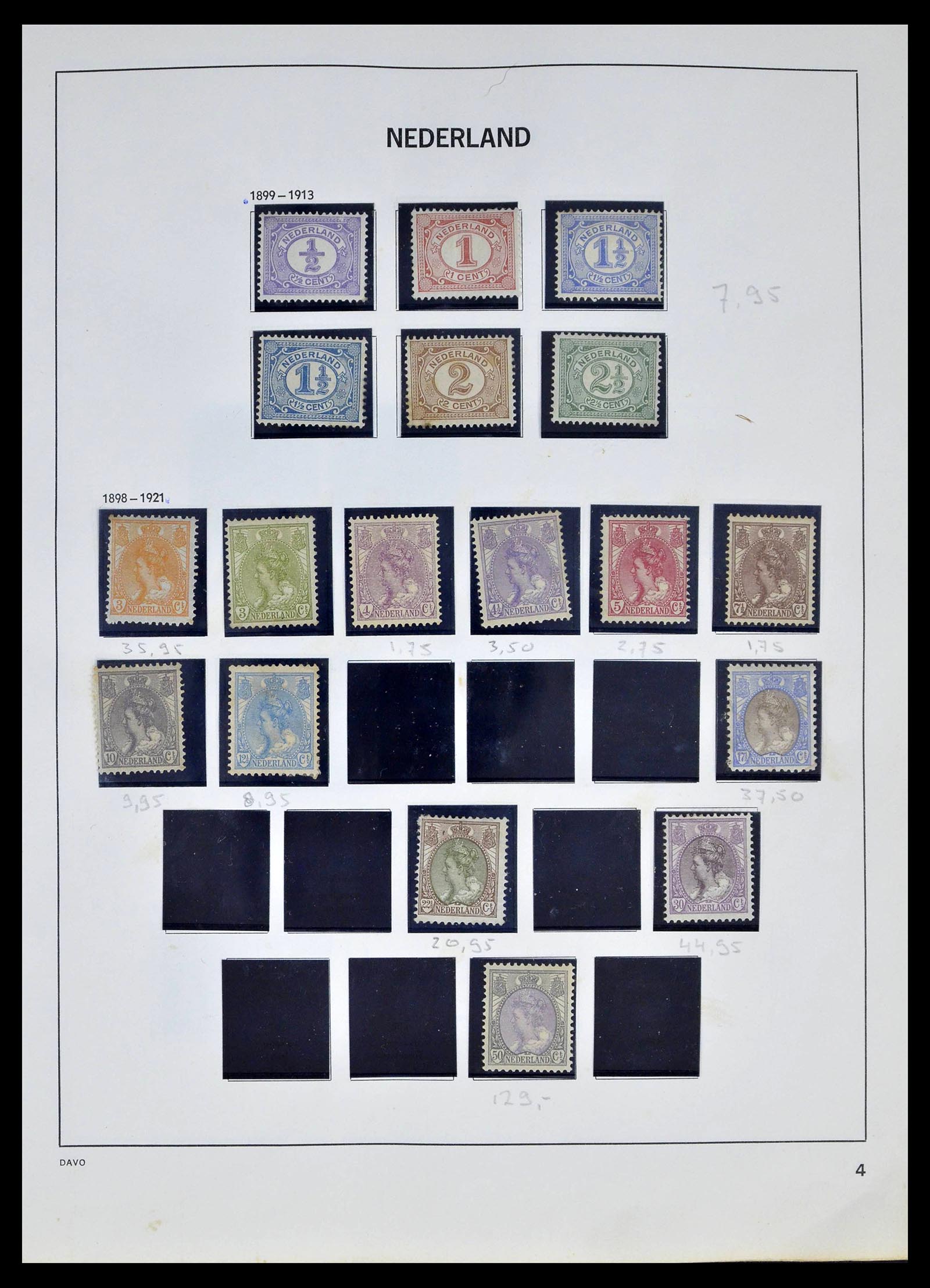 39318 0004 - Postzegelverzameling 39318 Nederland 1872-1977.