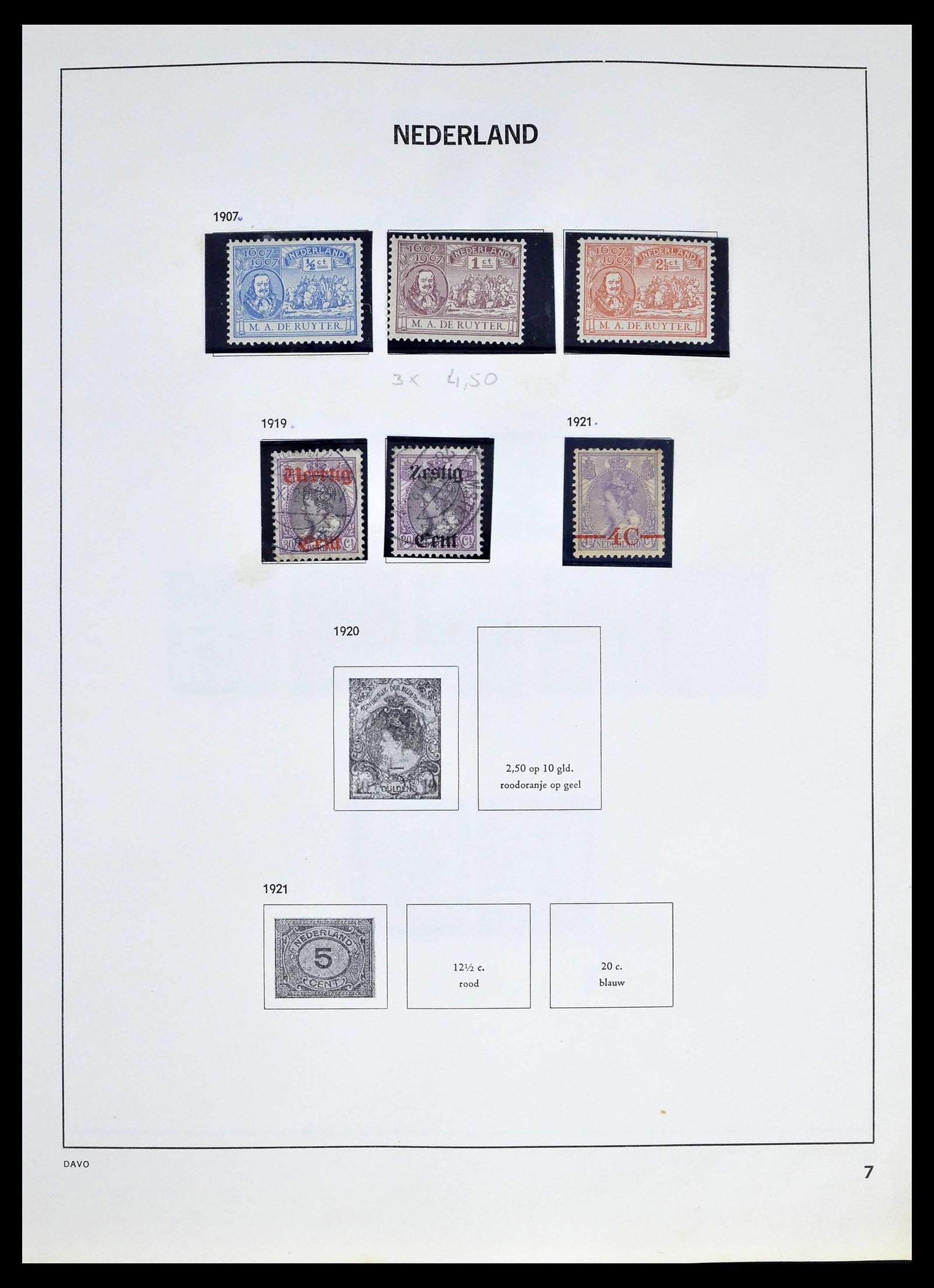 39318 0007 - Postzegelverzameling 39318 Nederland 1872-1977.