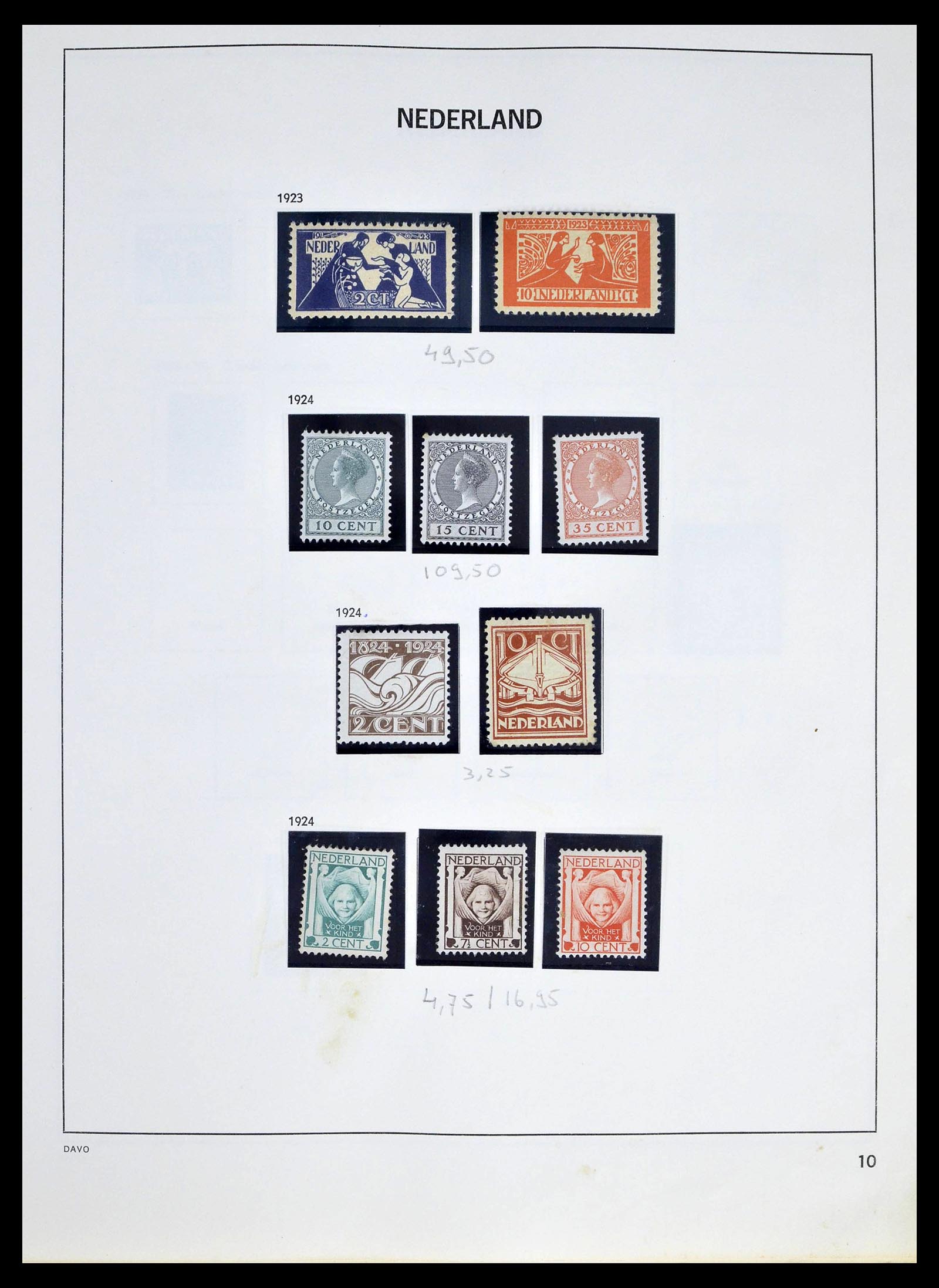 39318 0009 - Postzegelverzameling 39318 Nederland 1872-1977.