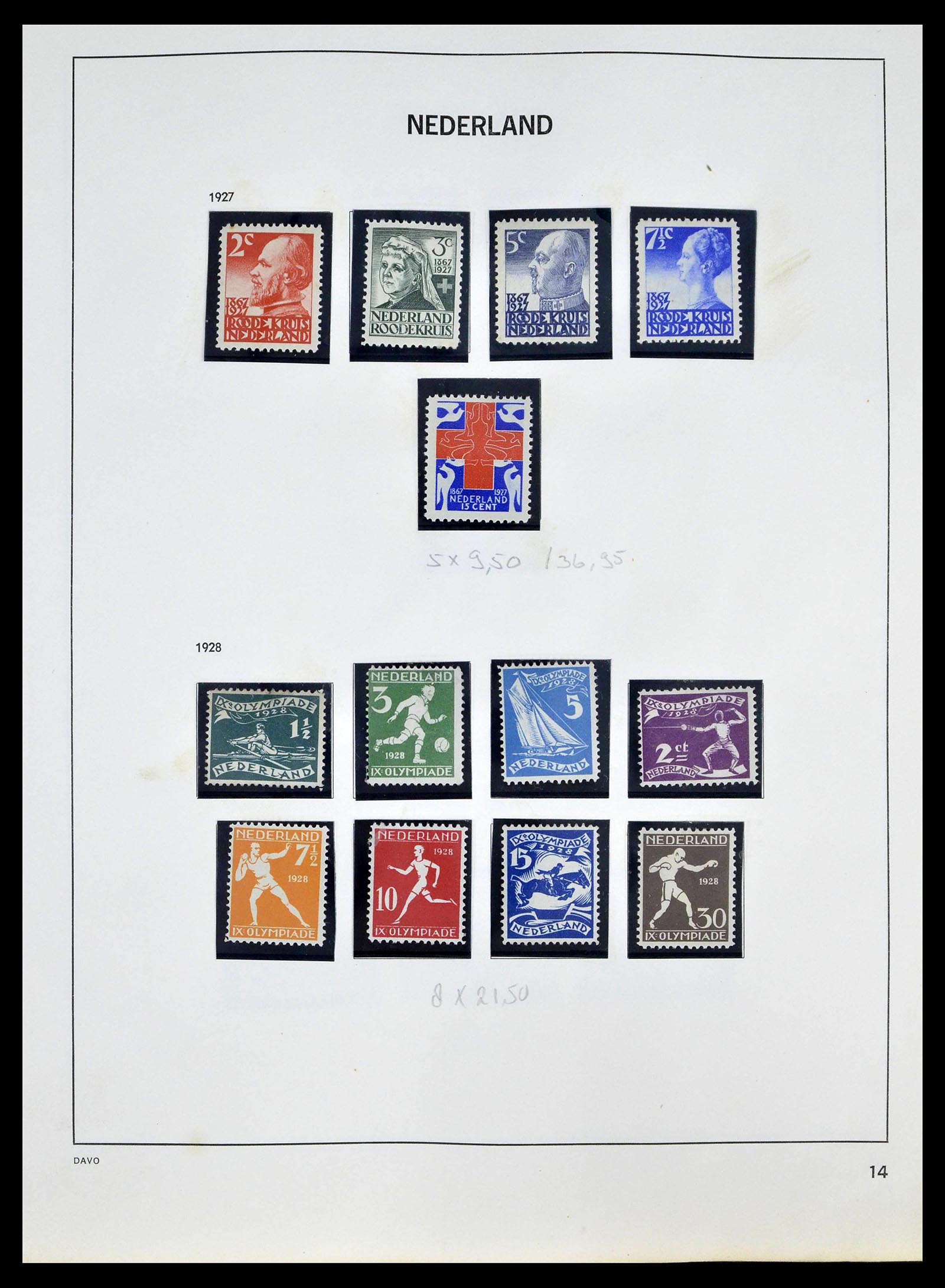 39318 0013 - Postzegelverzameling 39318 Nederland 1872-1977.