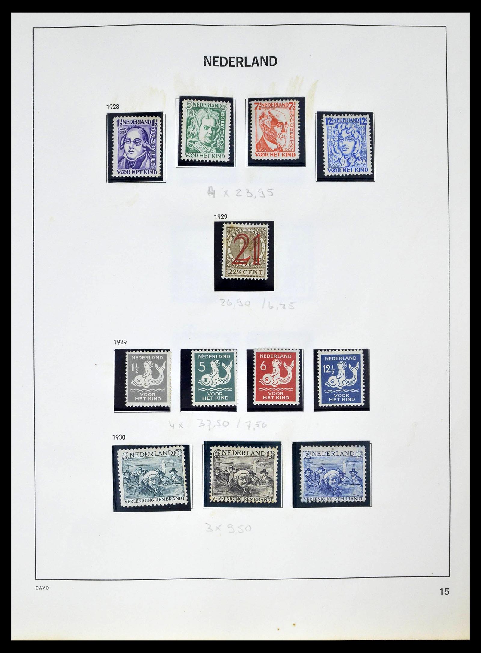 39318 0014 - Postzegelverzameling 39318 Nederland 1872-1977.