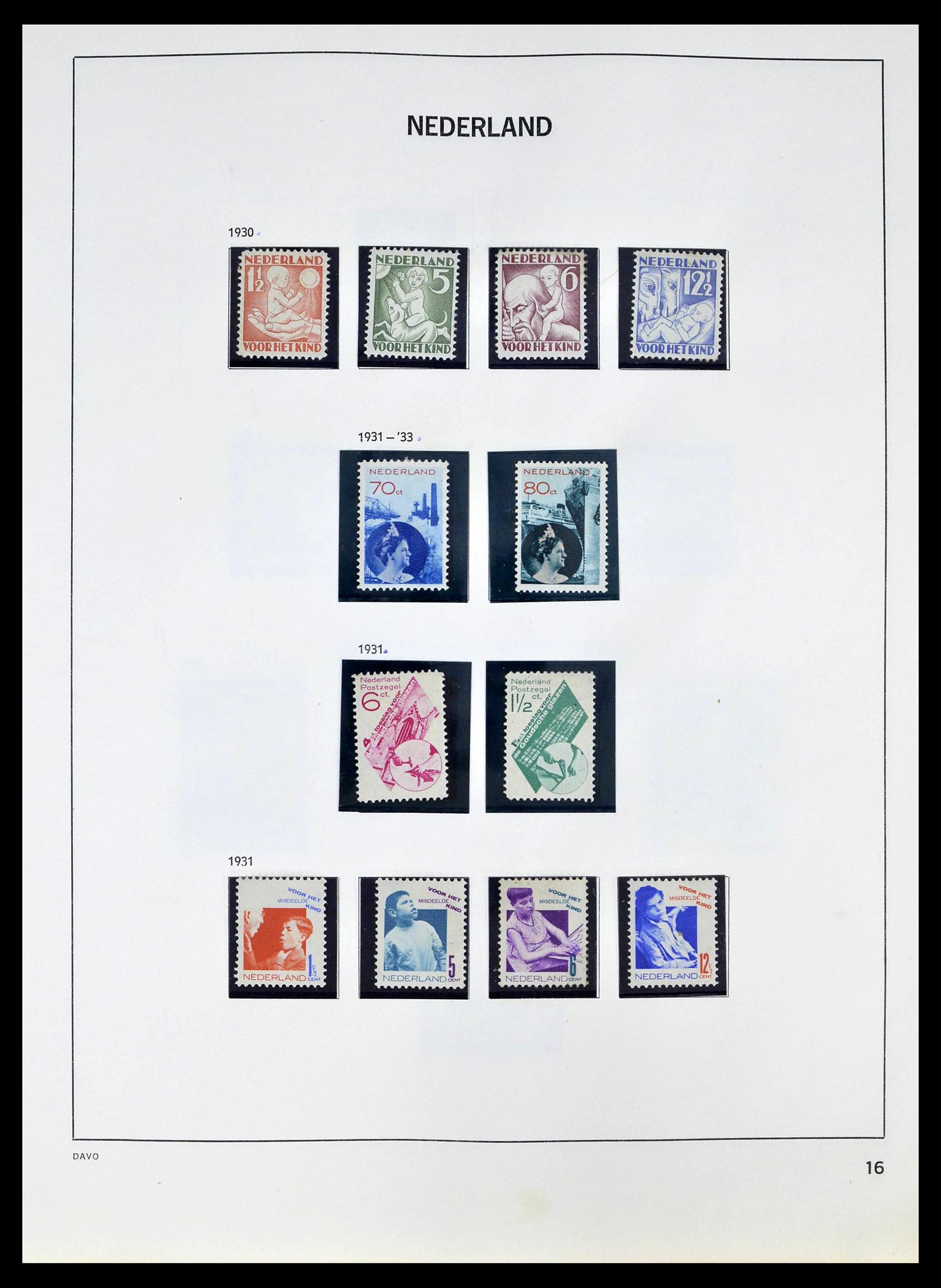39318 0015 - Postzegelverzameling 39318 Nederland 1872-1977.