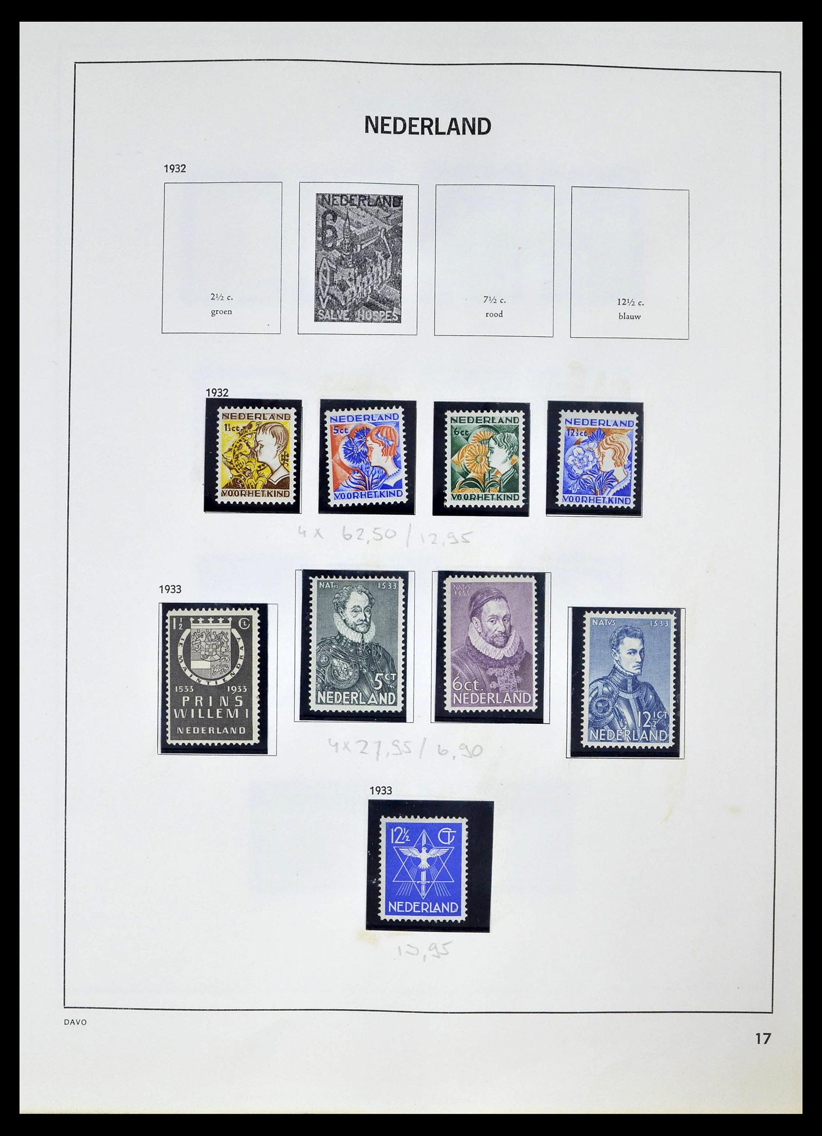 39318 0016 - Postzegelverzameling 39318 Nederland 1872-1977.