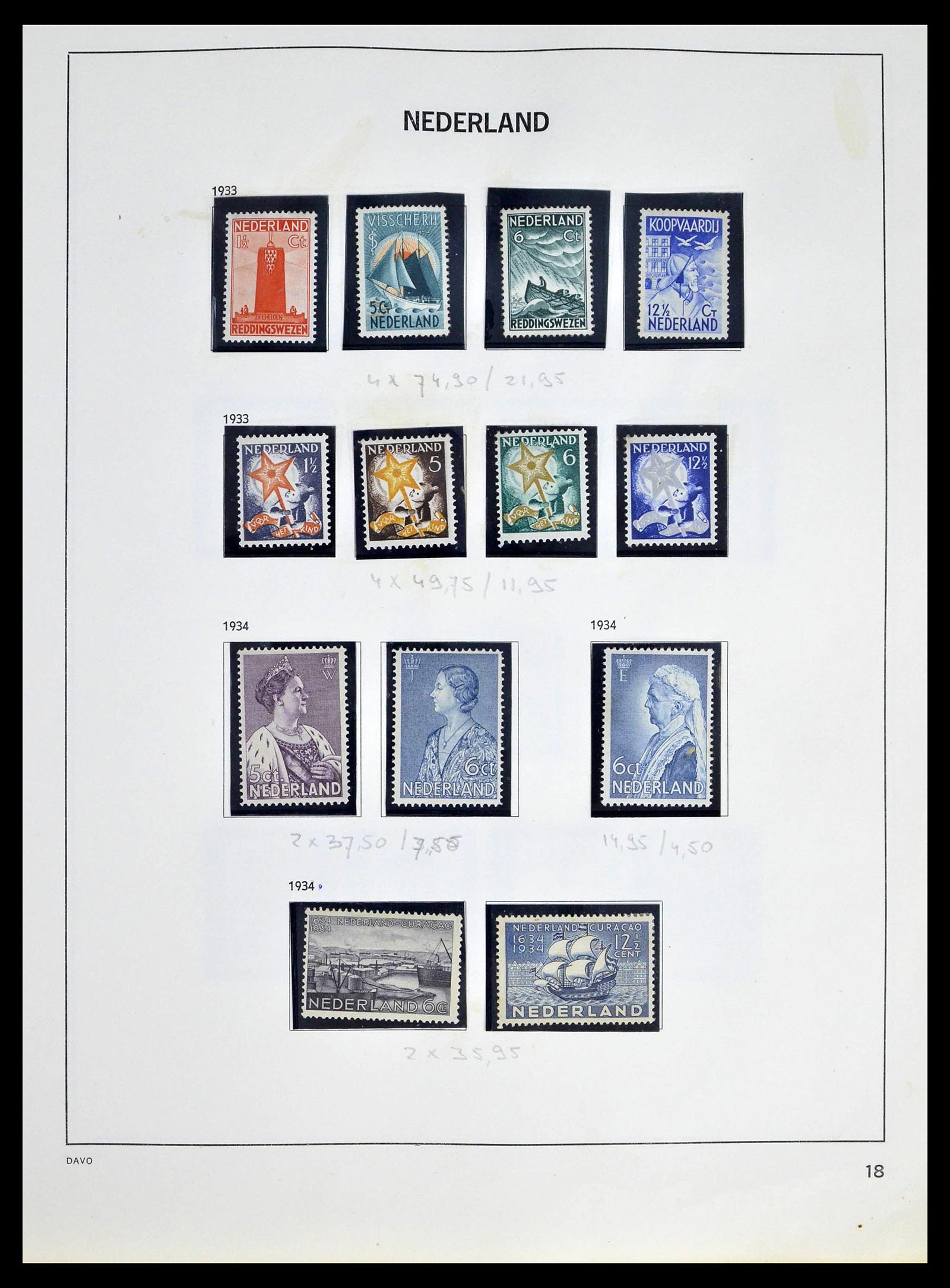 39318 0017 - Postzegelverzameling 39318 Nederland 1872-1977.