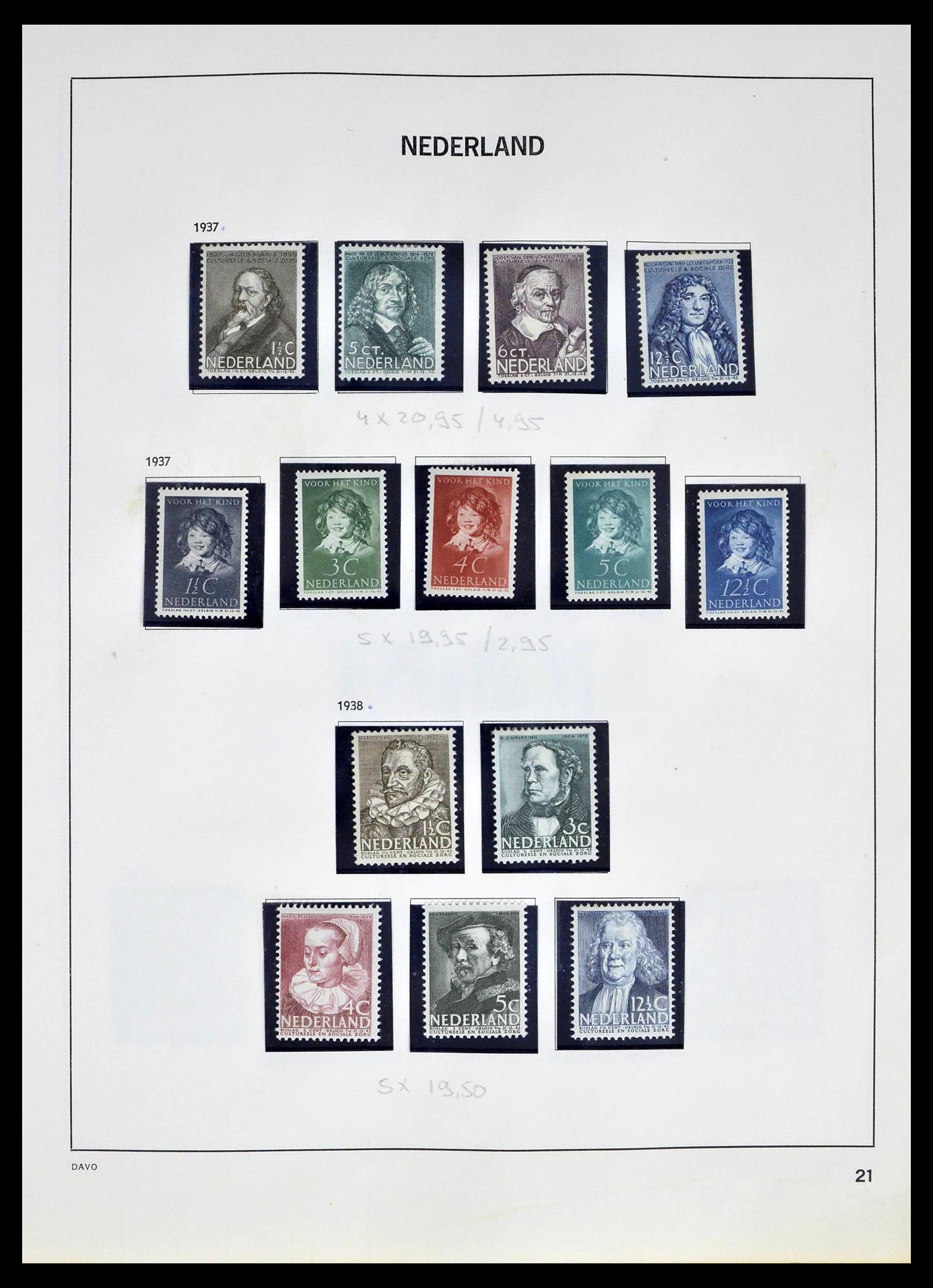 39318 0020 - Postzegelverzameling 39318 Nederland 1872-1977.