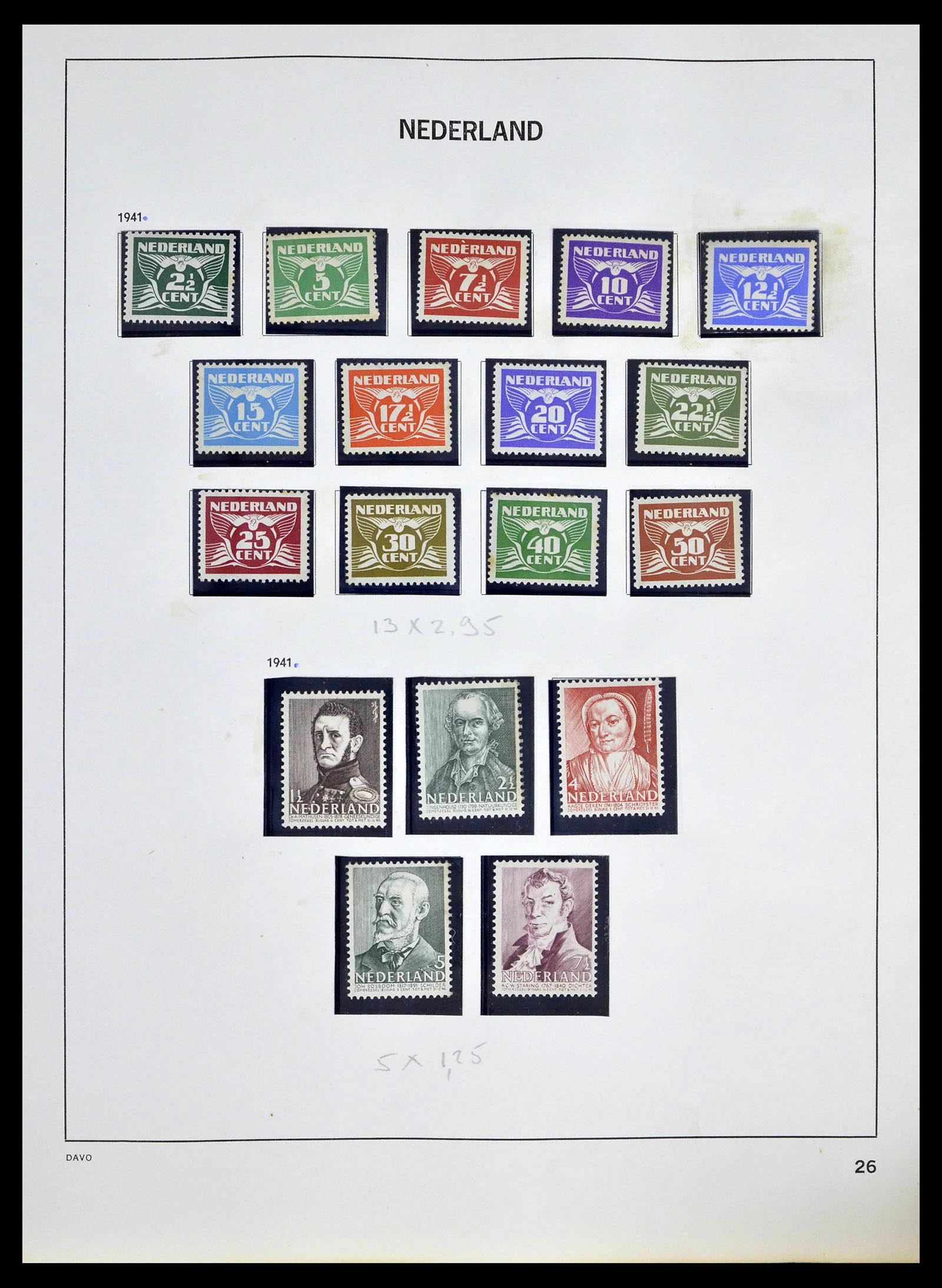 39318 0025 - Postzegelverzameling 39318 Nederland 1872-1977.