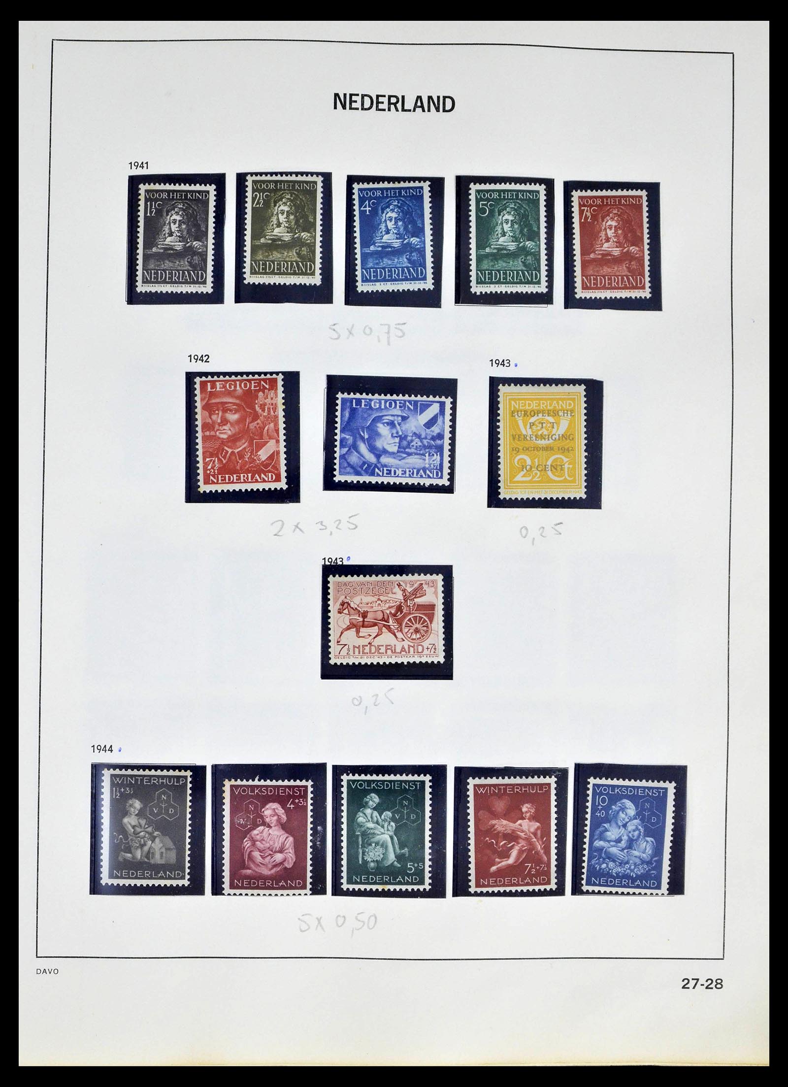 39318 0026 - Postzegelverzameling 39318 Nederland 1872-1977.