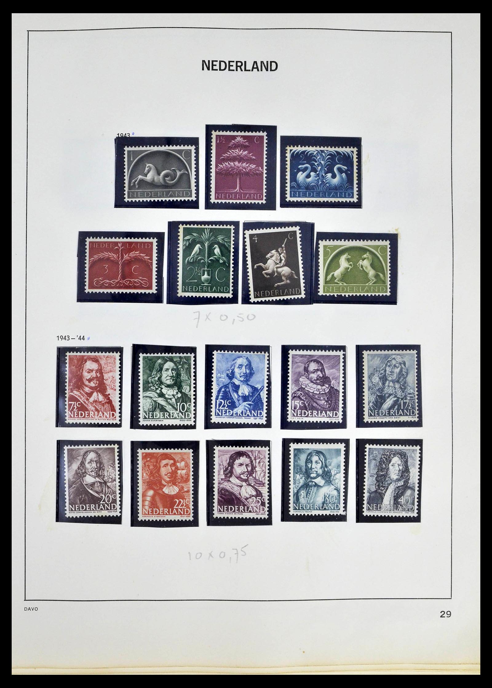 39318 0027 - Postzegelverzameling 39318 Nederland 1872-1977.