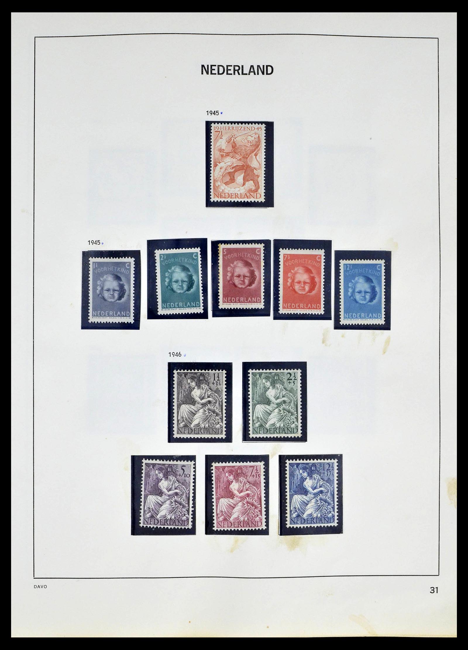 39318 0029 - Postzegelverzameling 39318 Nederland 1872-1977.