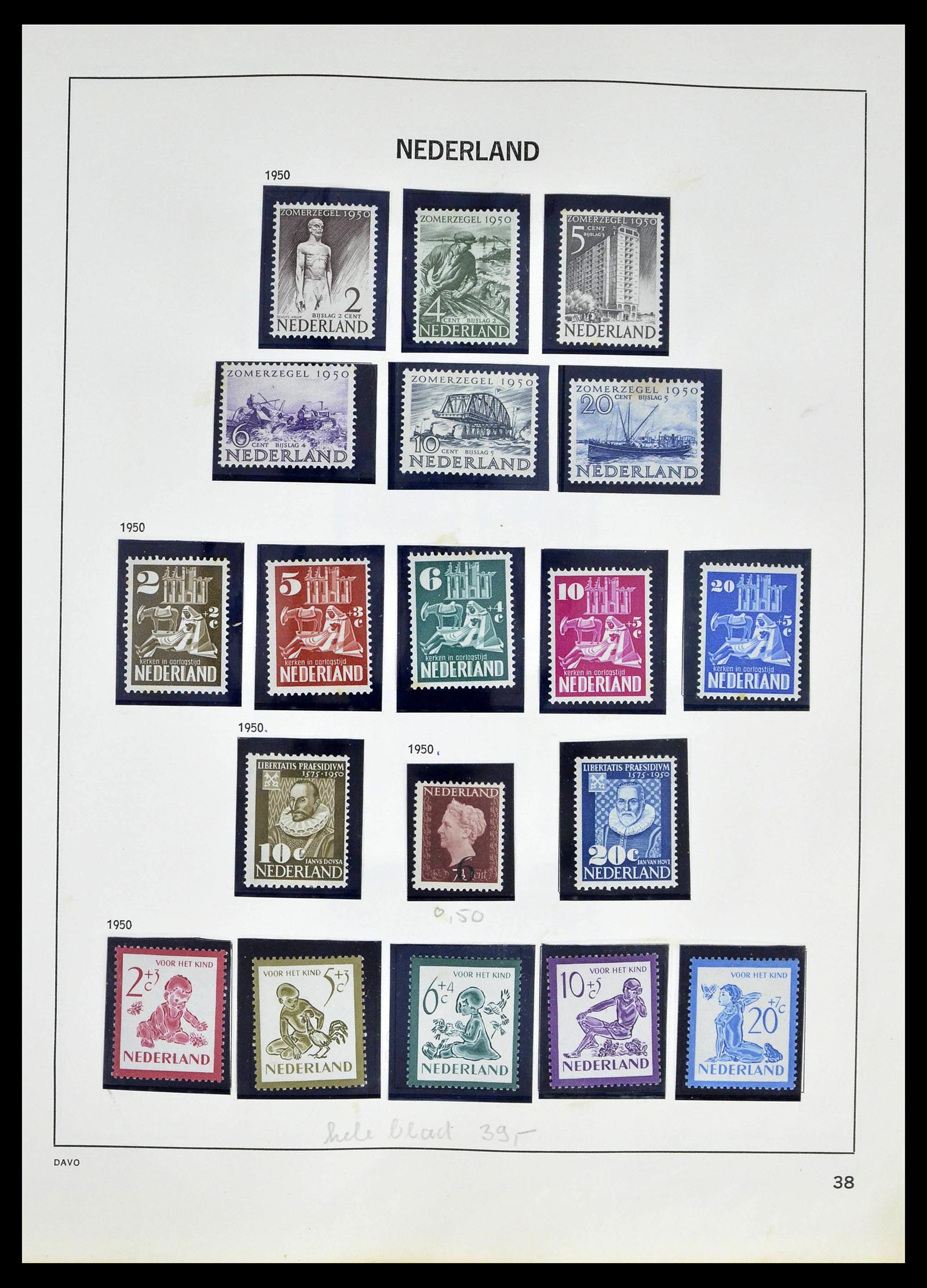 39318 0036 - Postzegelverzameling 39318 Nederland 1872-1977.