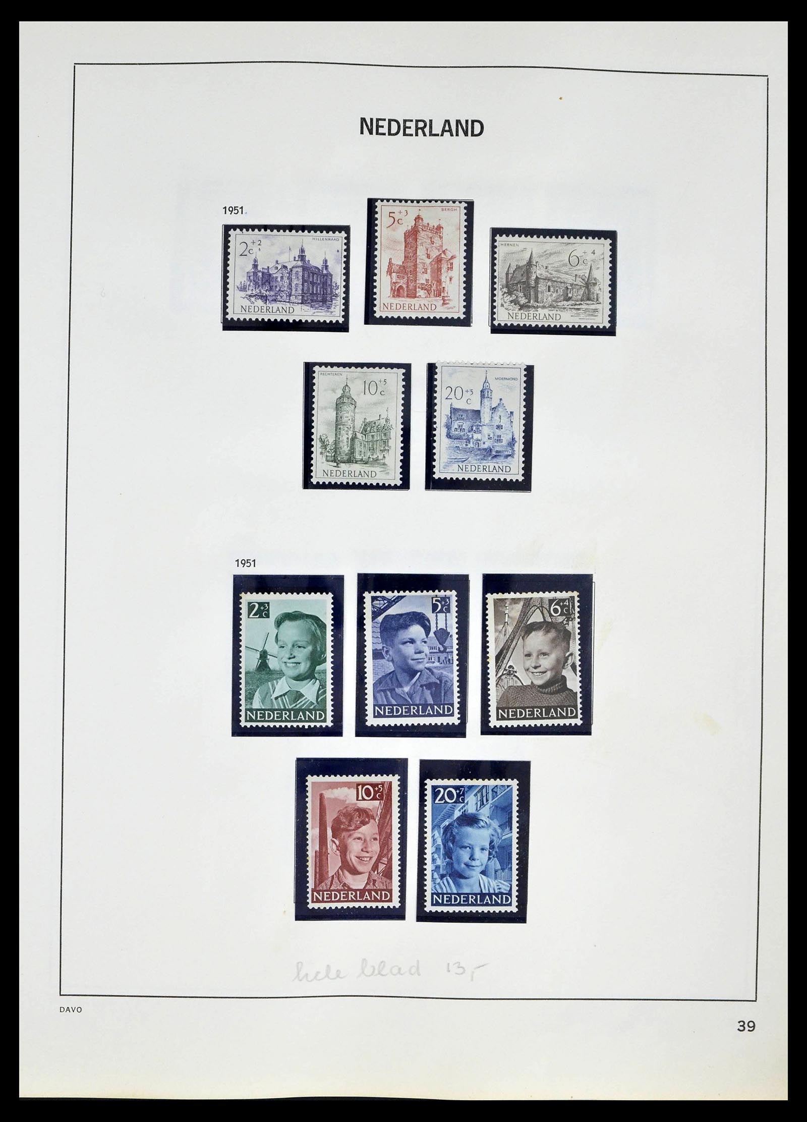 39318 0037 - Postzegelverzameling 39318 Nederland 1872-1977.