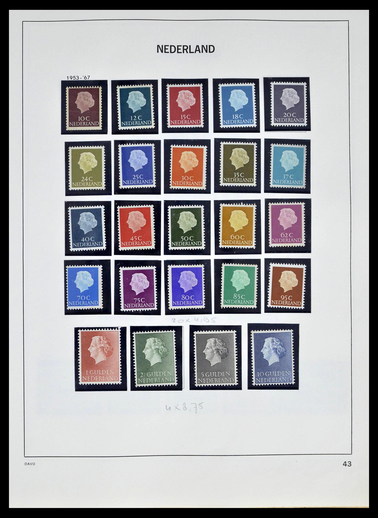 39318 0041 - Postzegelverzameling 39318 Nederland 1872-1977.