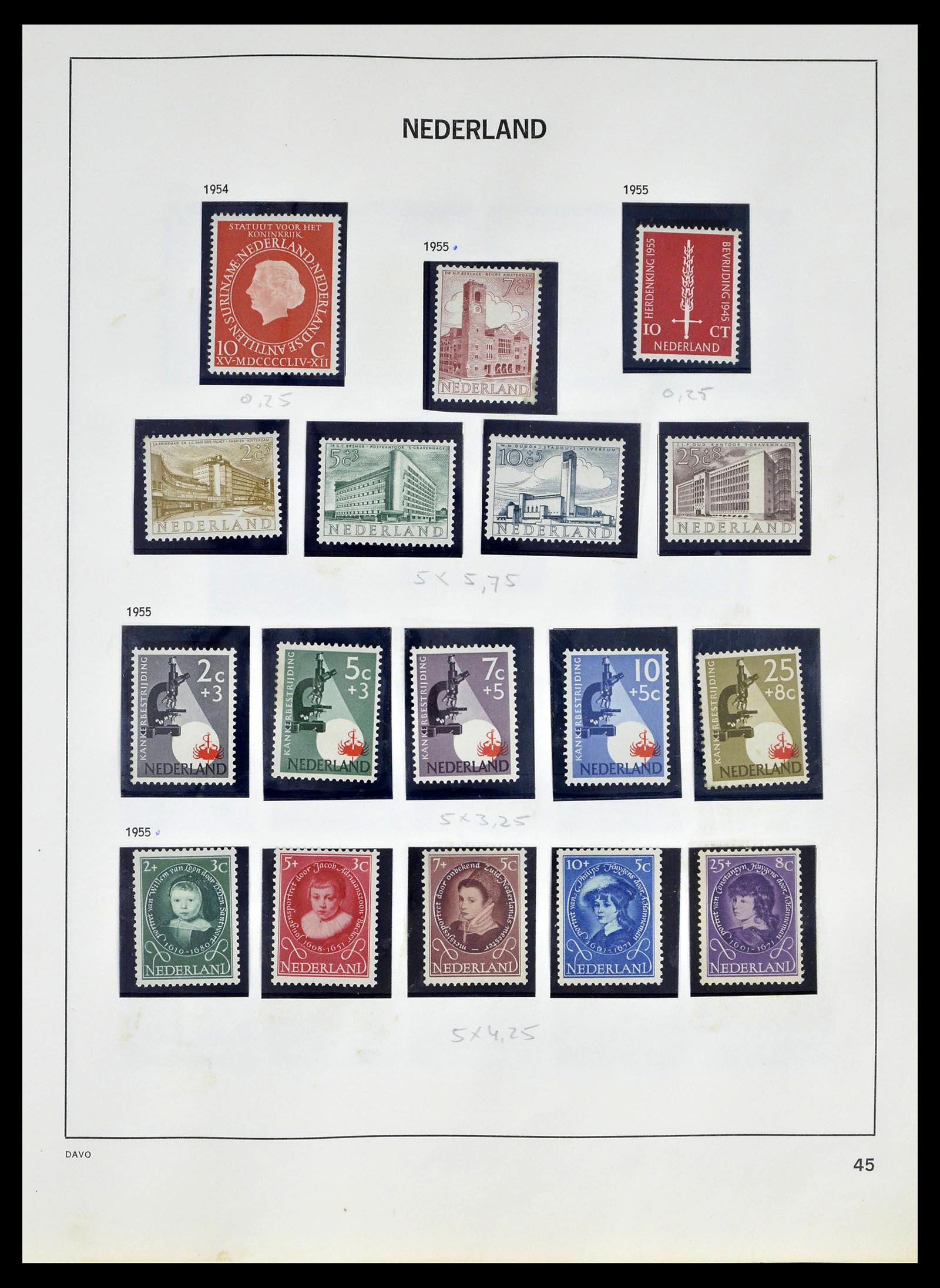 39318 0043 - Postzegelverzameling 39318 Nederland 1872-1977.
