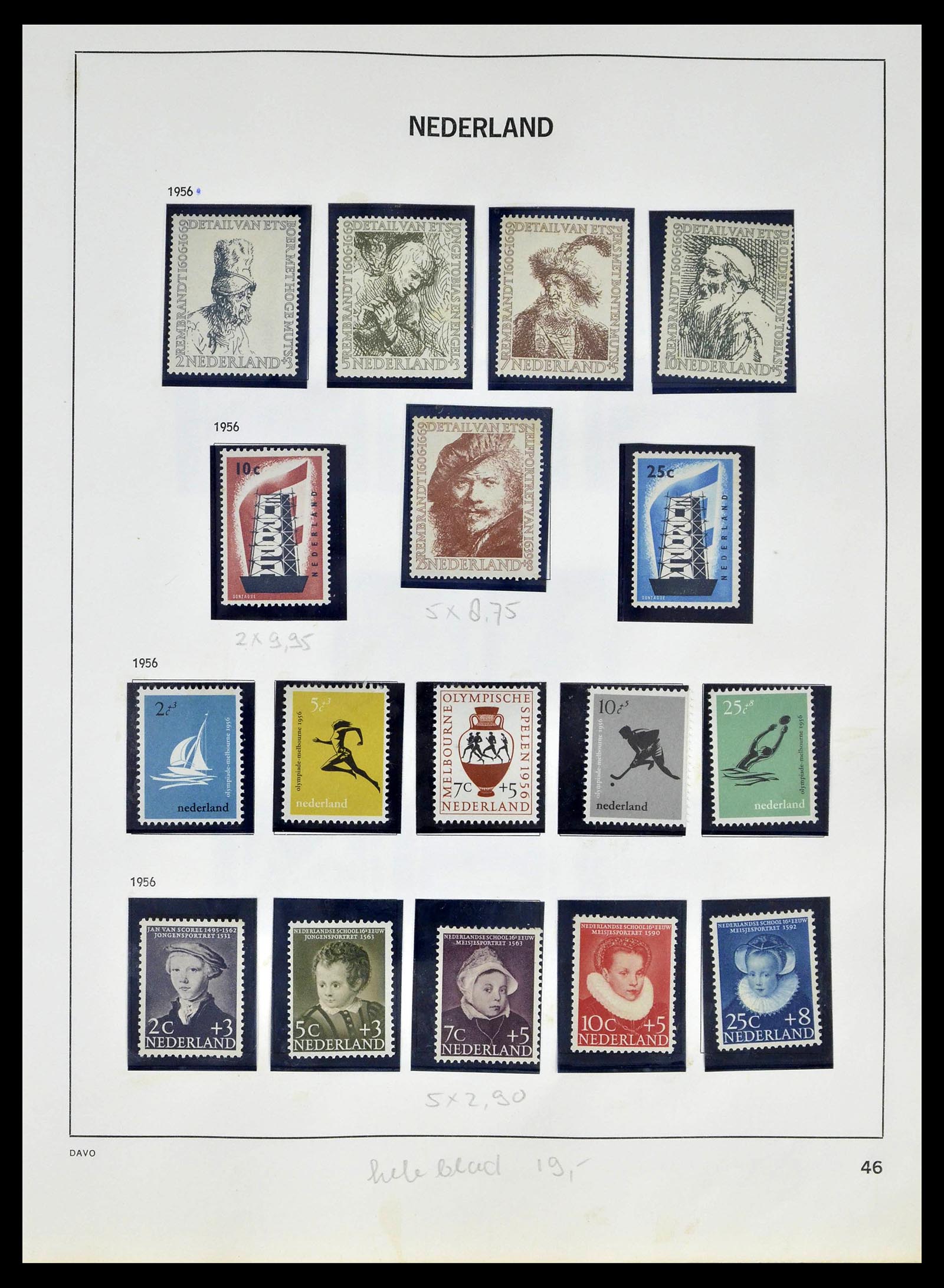 39318 0044 - Postzegelverzameling 39318 Nederland 1872-1977.