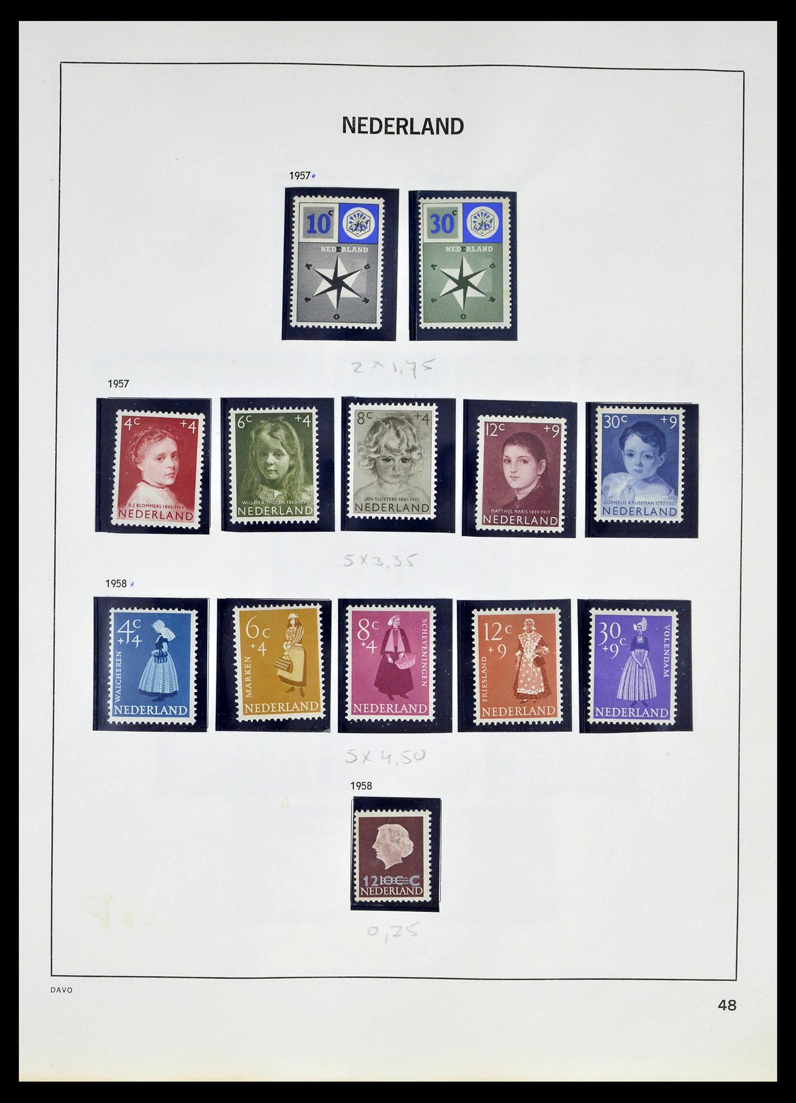 39318 0046 - Postzegelverzameling 39318 Nederland 1872-1977.