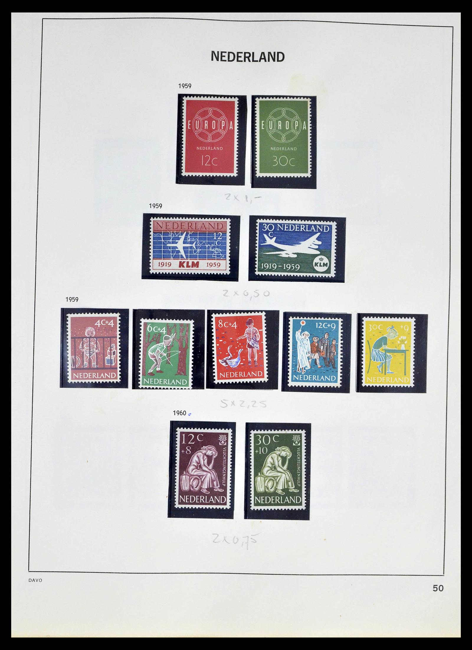 39318 0048 - Postzegelverzameling 39318 Nederland 1872-1977.