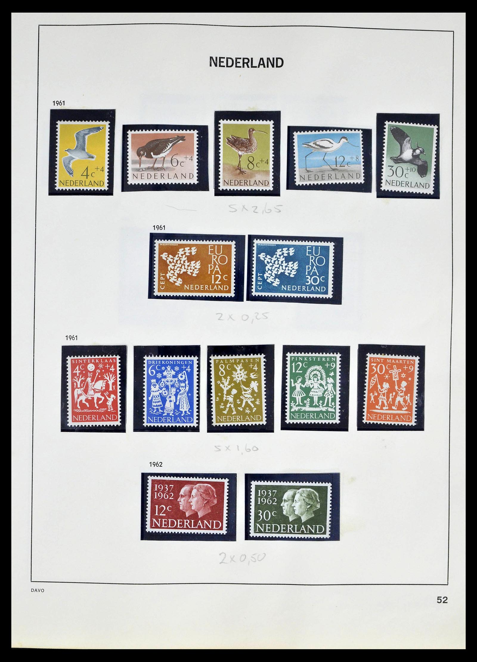39318 0050 - Postzegelverzameling 39318 Nederland 1872-1977.