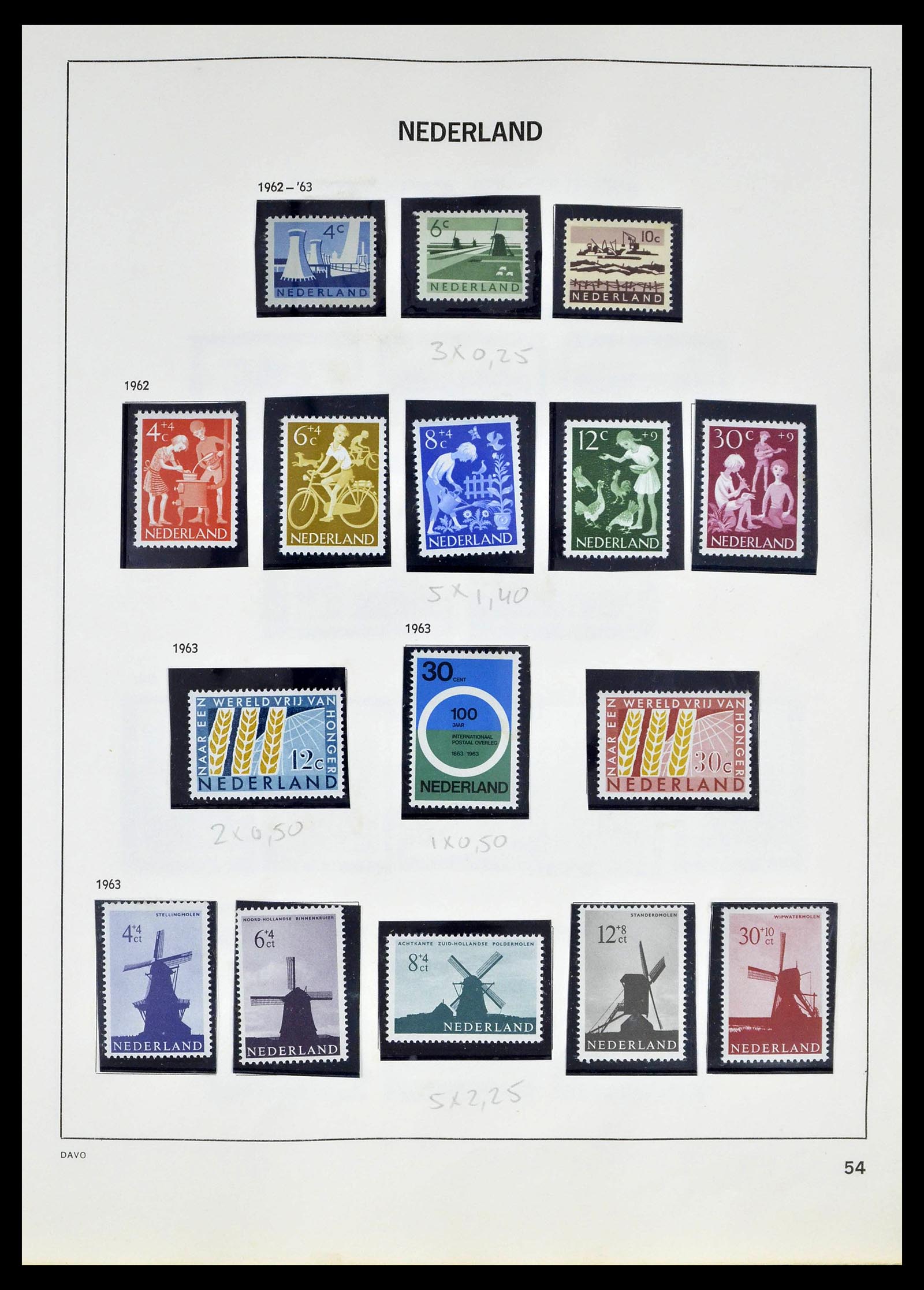 39318 0052 - Postzegelverzameling 39318 Nederland 1872-1977.