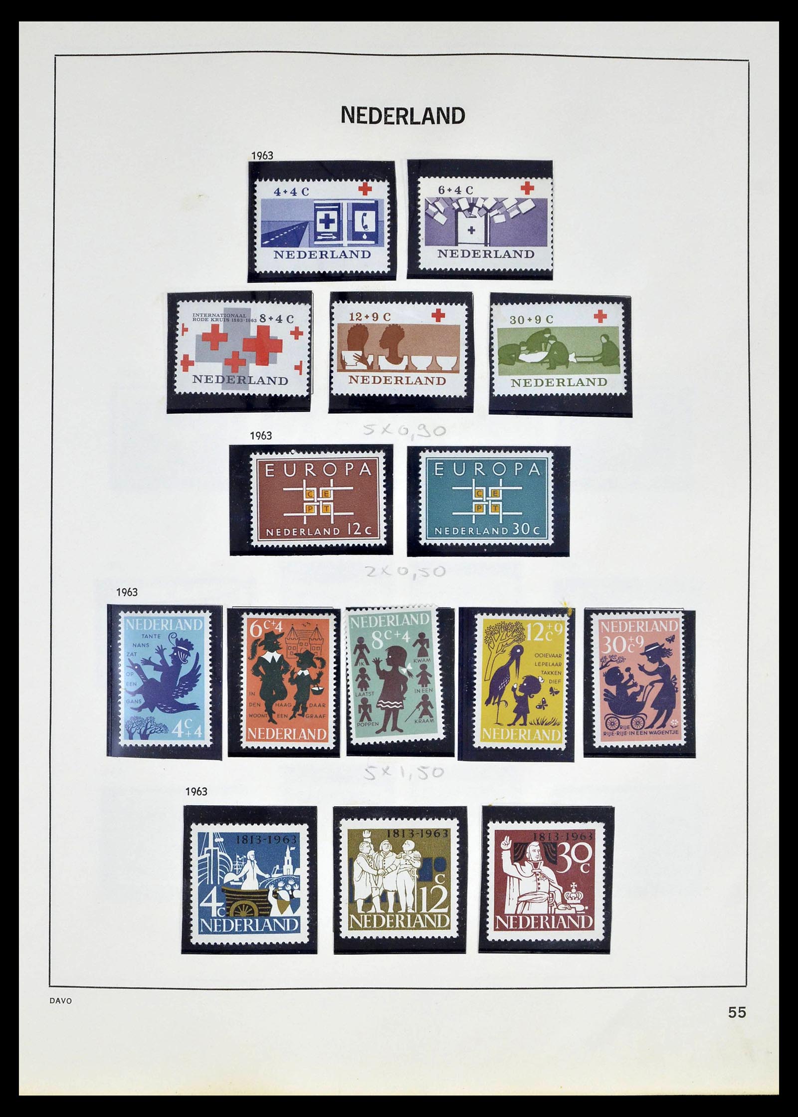 39318 0053 - Postzegelverzameling 39318 Nederland 1872-1977.