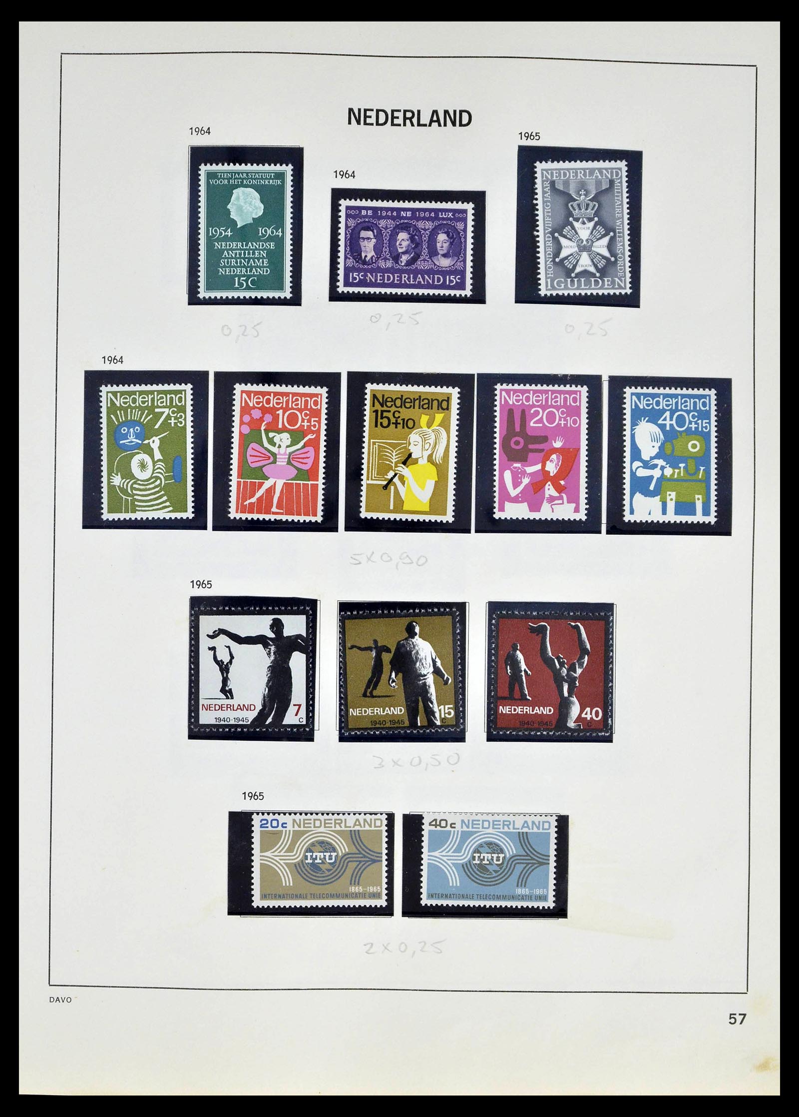 39318 0055 - Postzegelverzameling 39318 Nederland 1872-1977.