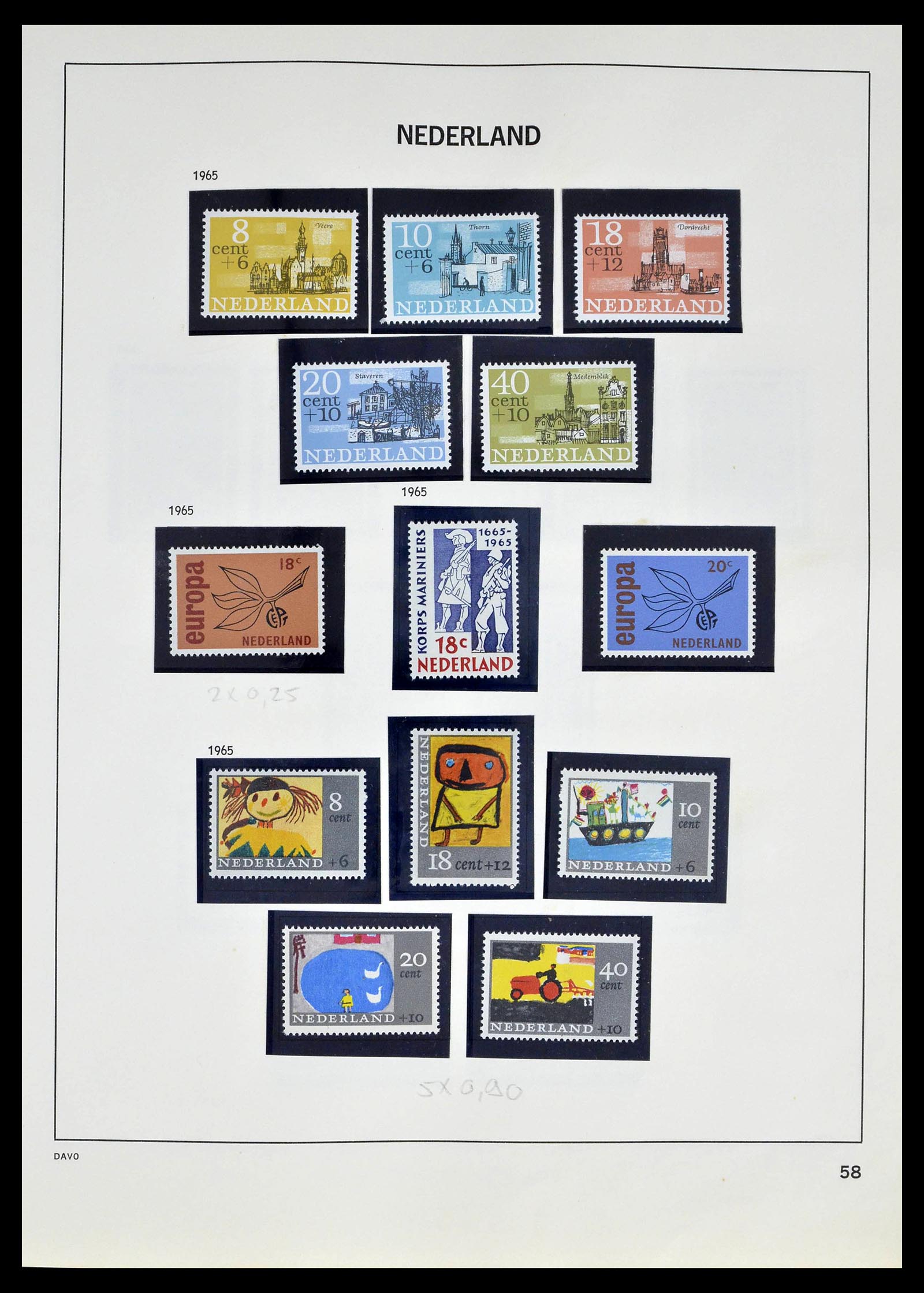 39318 0056 - Postzegelverzameling 39318 Nederland 1872-1977.