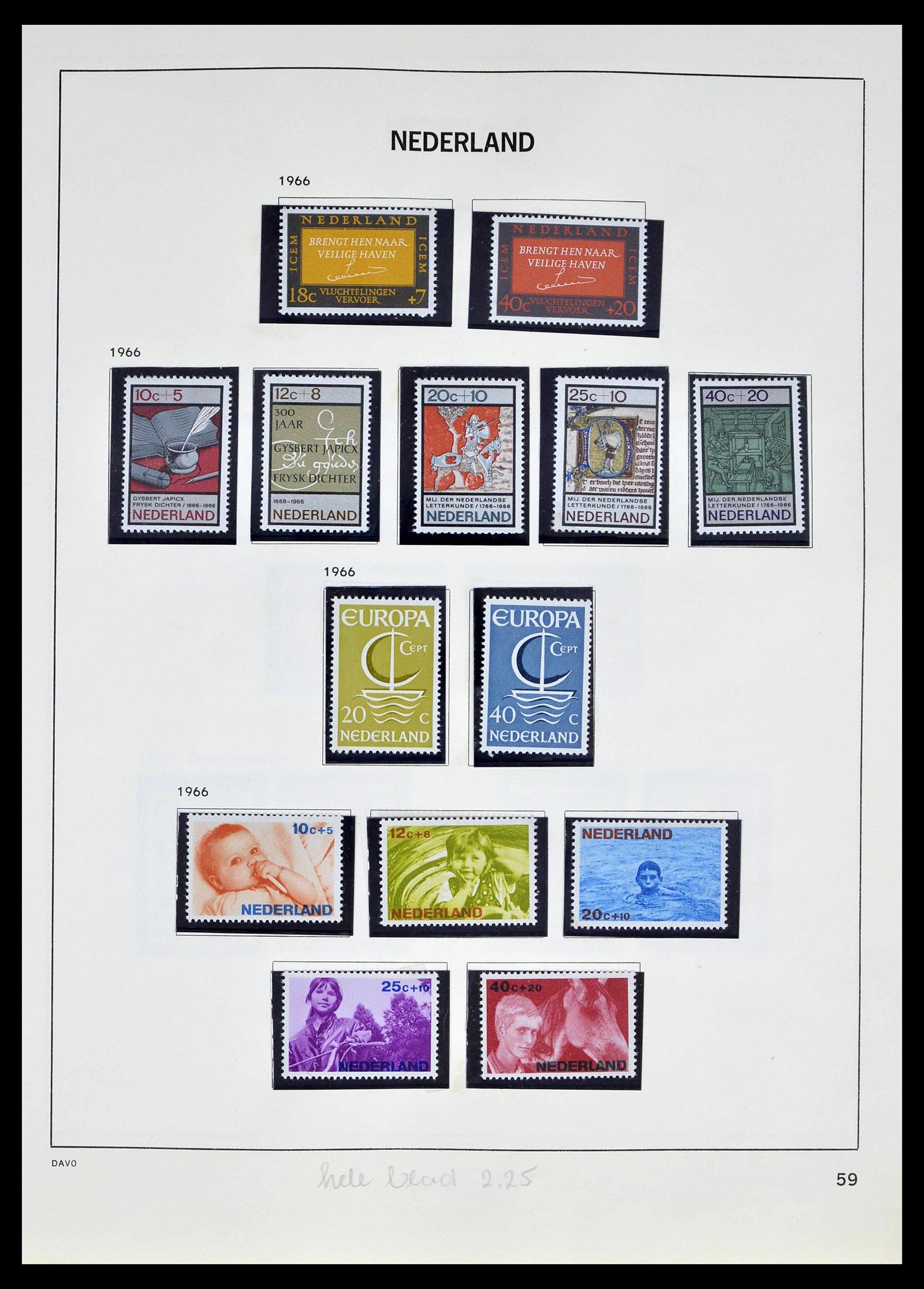 39318 0057 - Postzegelverzameling 39318 Nederland 1872-1977.