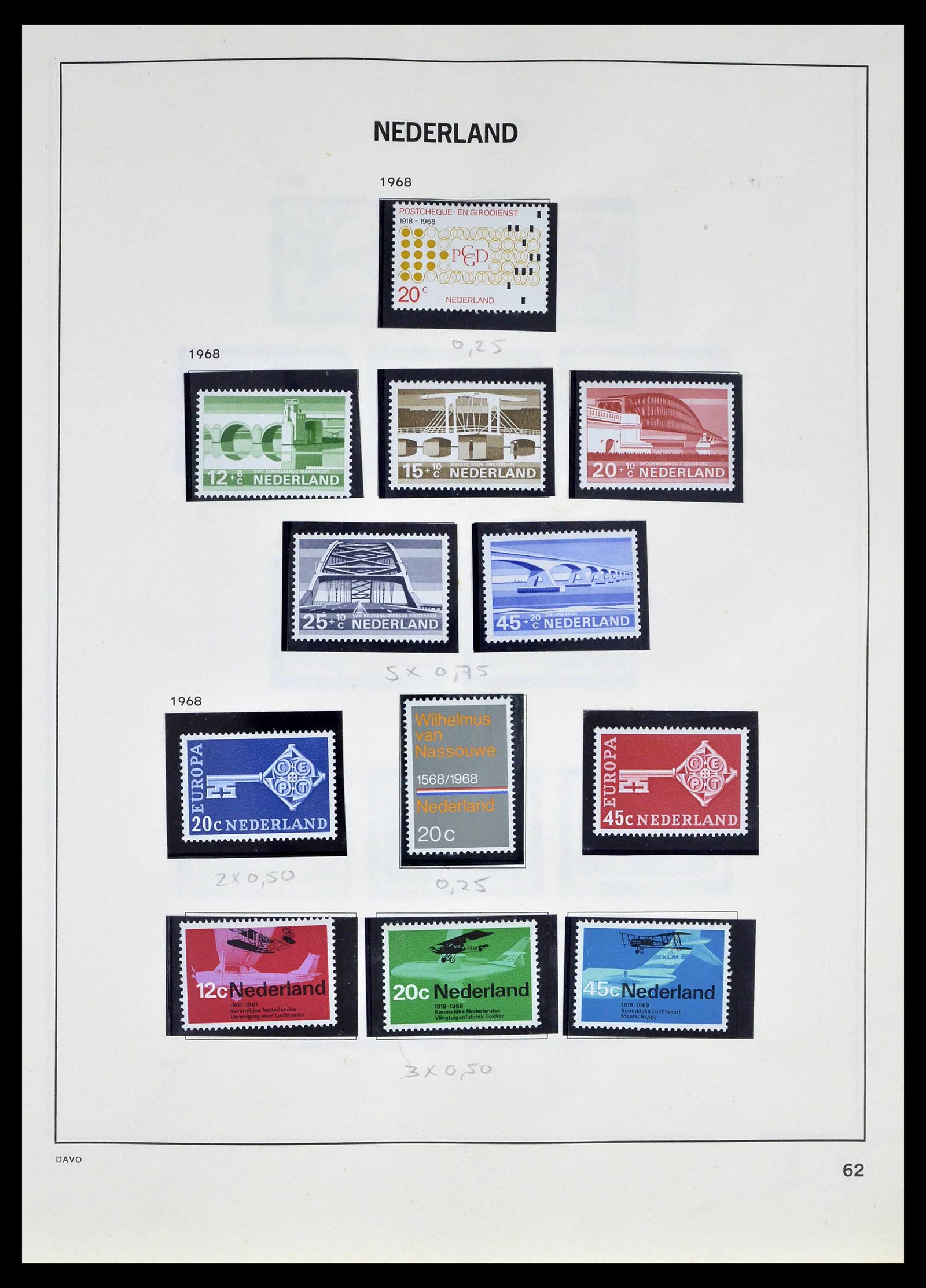 39318 0060 - Postzegelverzameling 39318 Nederland 1872-1977.