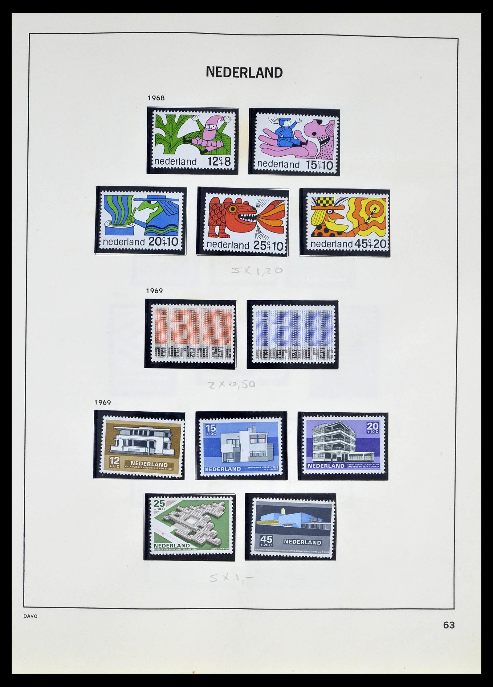 39318 0061 - Postzegelverzameling 39318 Nederland 1872-1977.