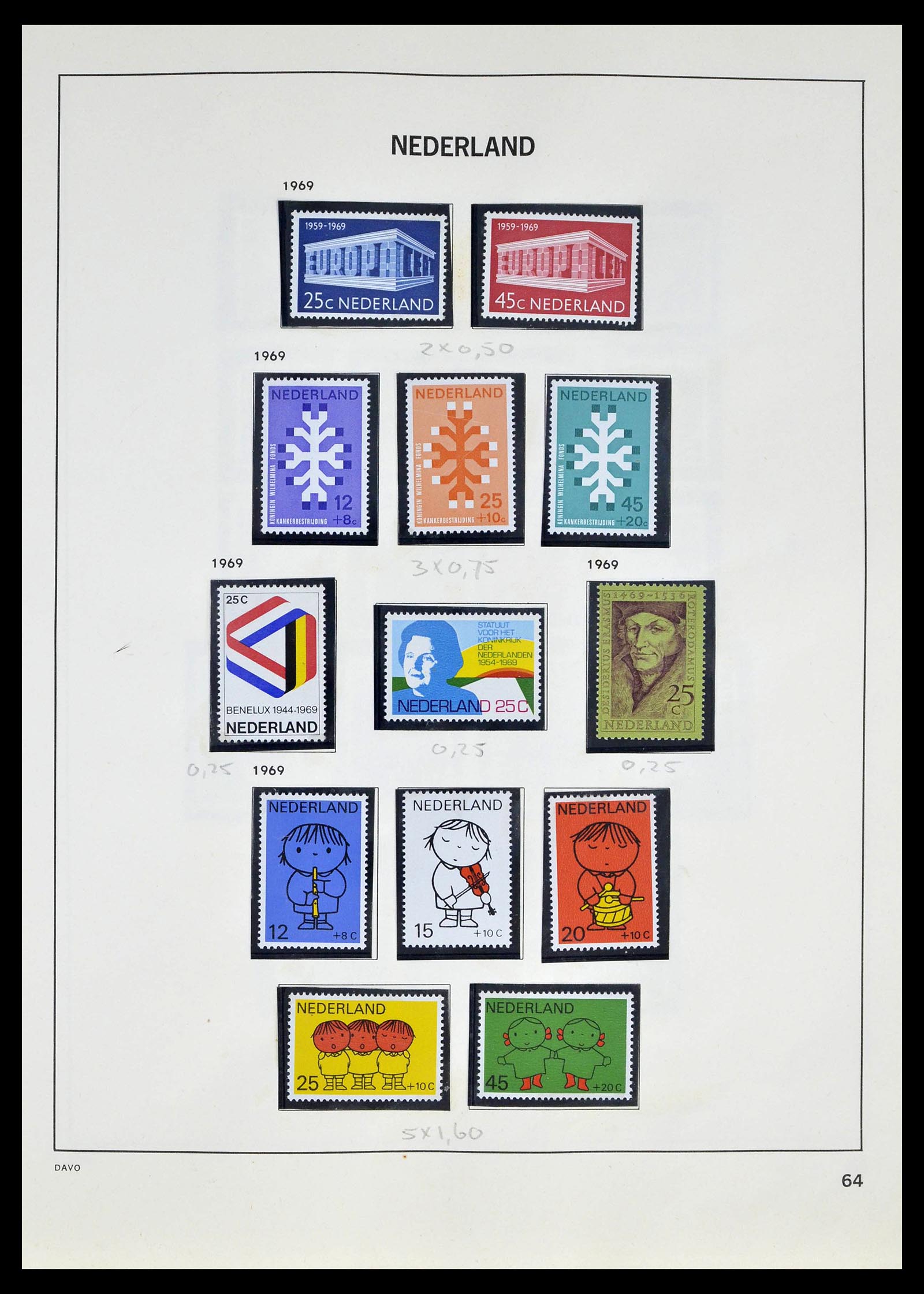 39318 0062 - Postzegelverzameling 39318 Nederland 1872-1977.