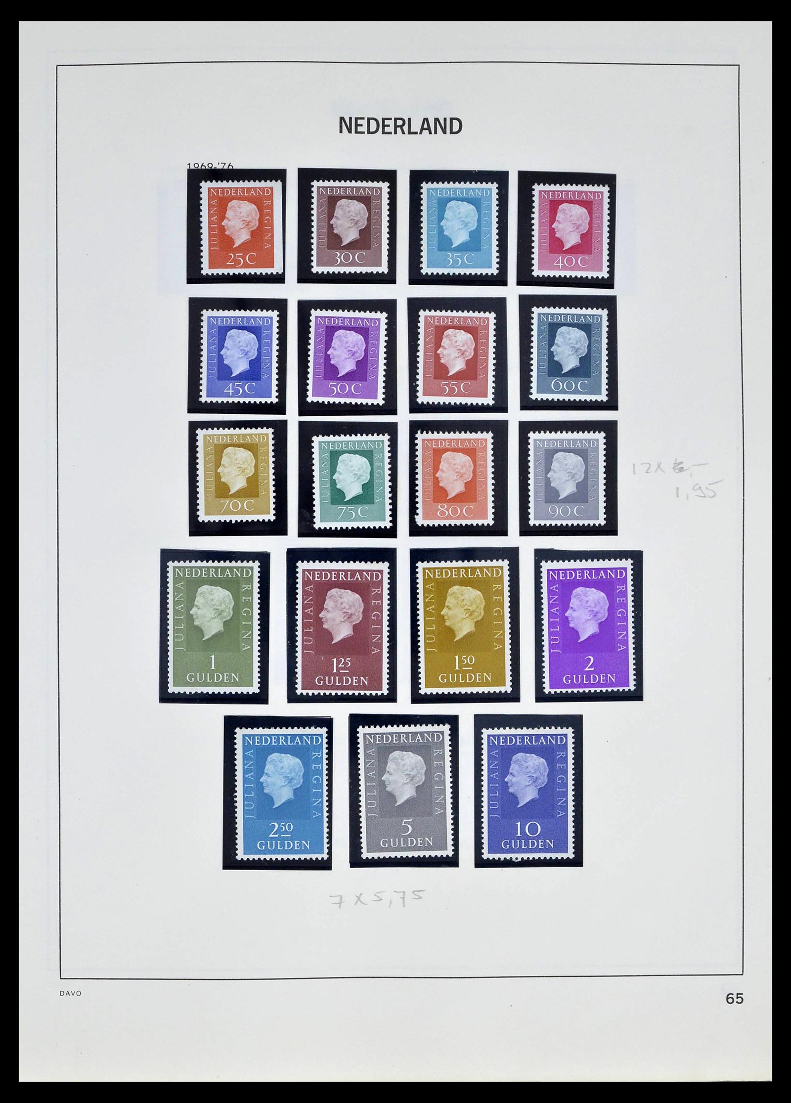 39318 0063 - Postzegelverzameling 39318 Nederland 1872-1977.